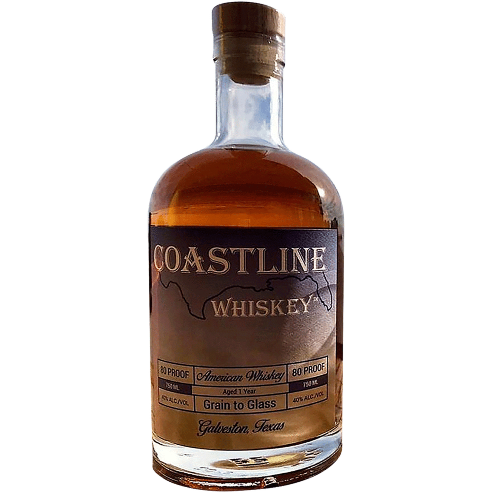 Coastline Texas Whiskey 80Proof 750ml