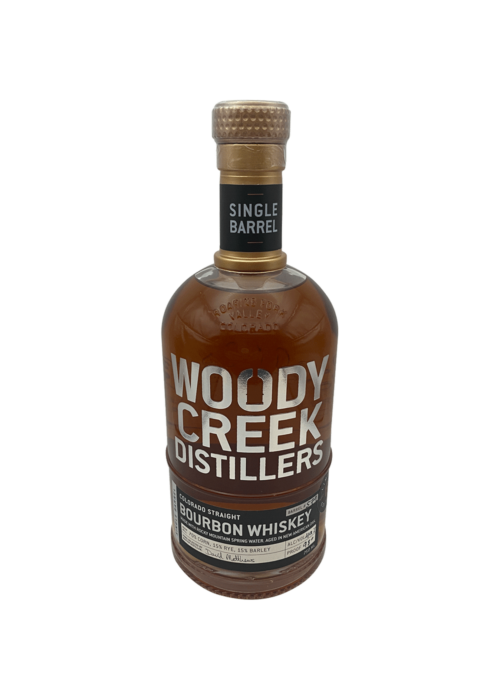 Woody Creek Distillers Single Barrel 98Proof 750ml