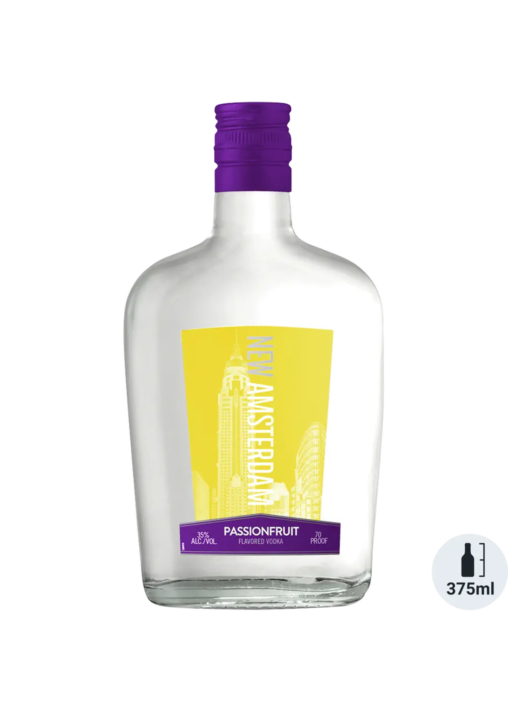 New Amsterdam Passion Fruit Flavored Vodka 70Proof 375ml