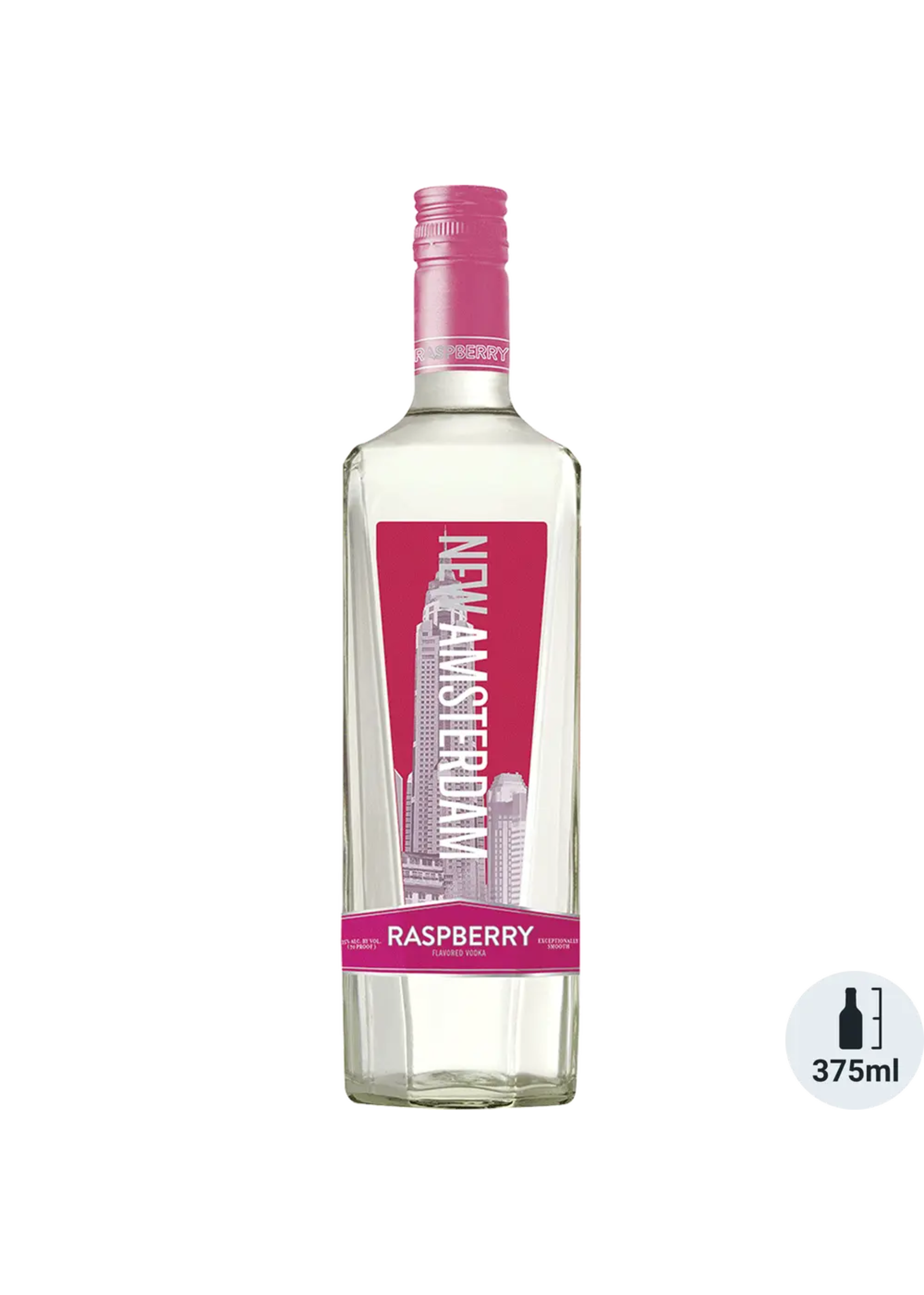 New Amsterdam Raspberry Flavored Vodka 70Proof 375ml