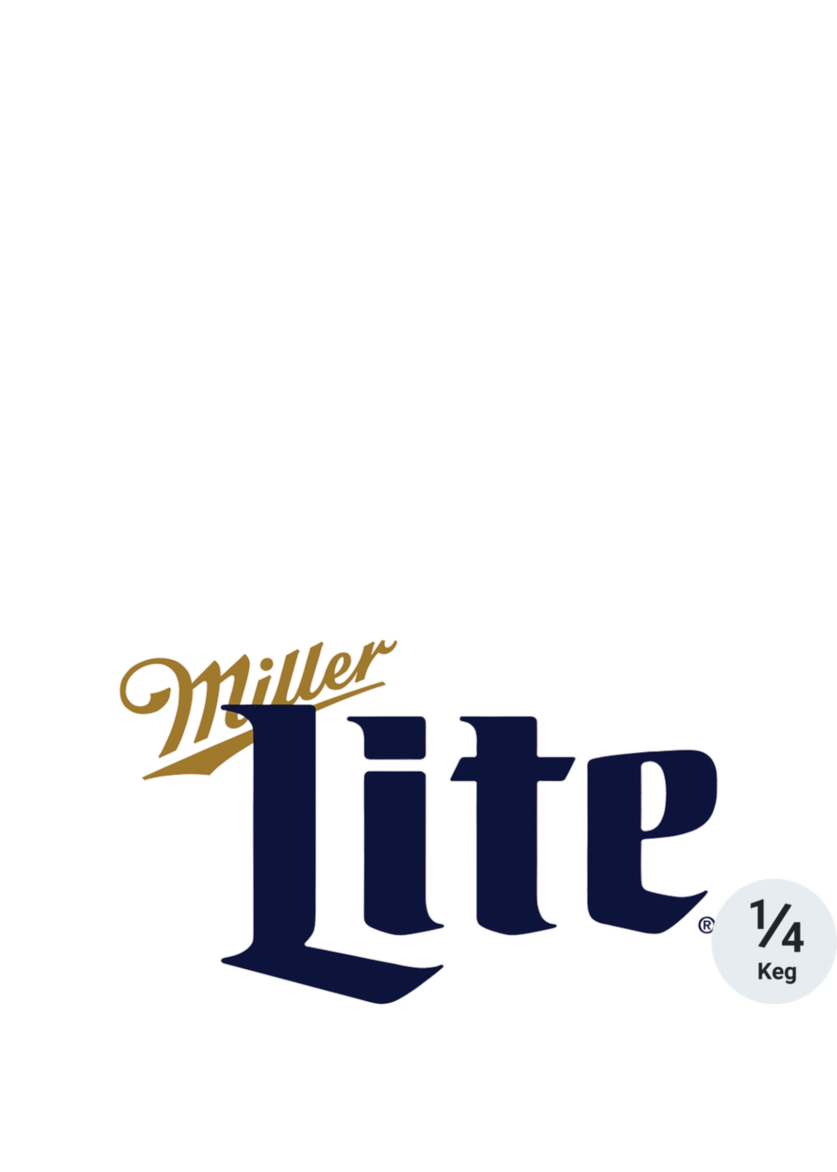 Miller Lite Keg 1/4 (7.75 Gallons)