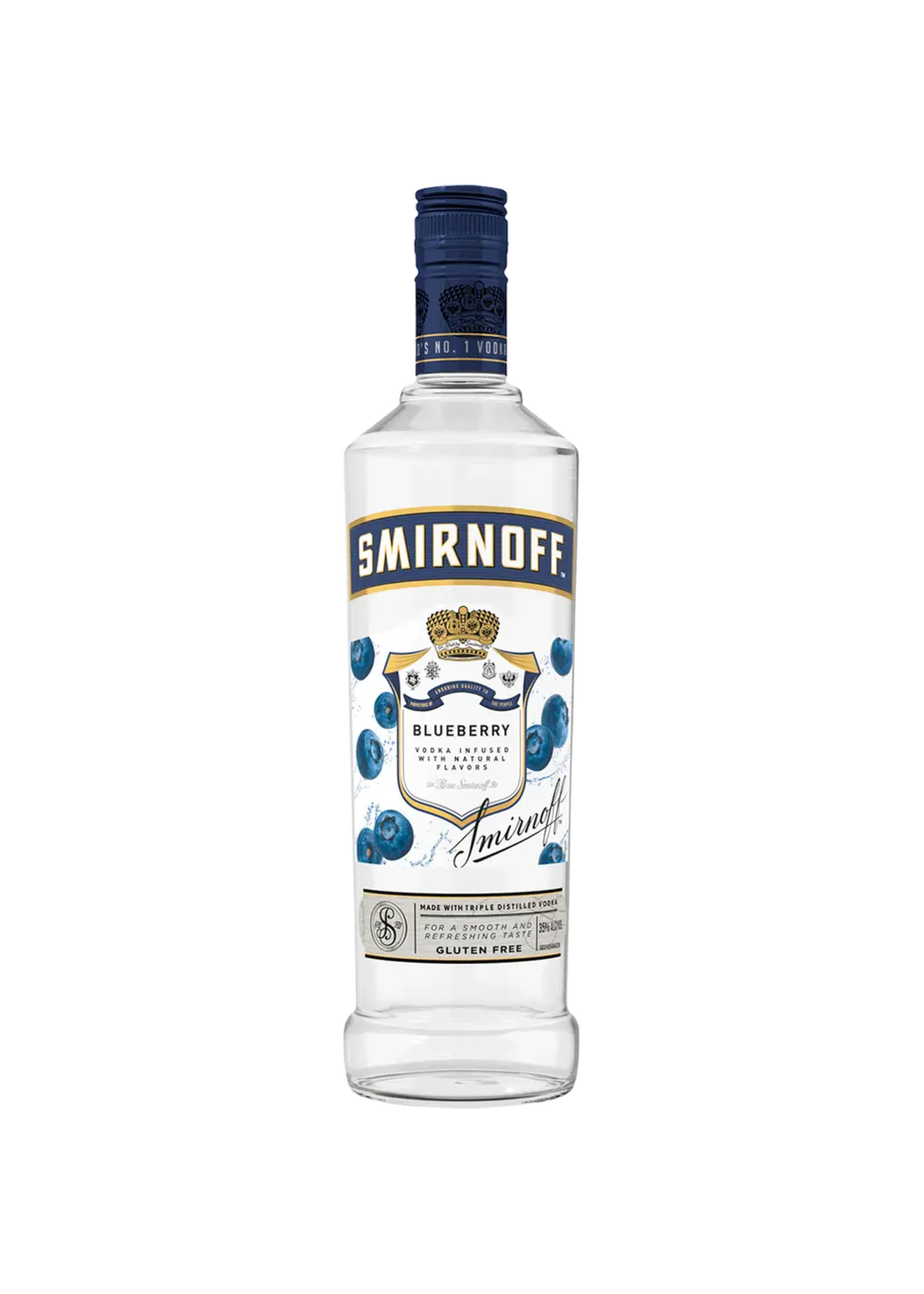 Smirnoff Blueberry Flavored Vodka 70Proof 750ml