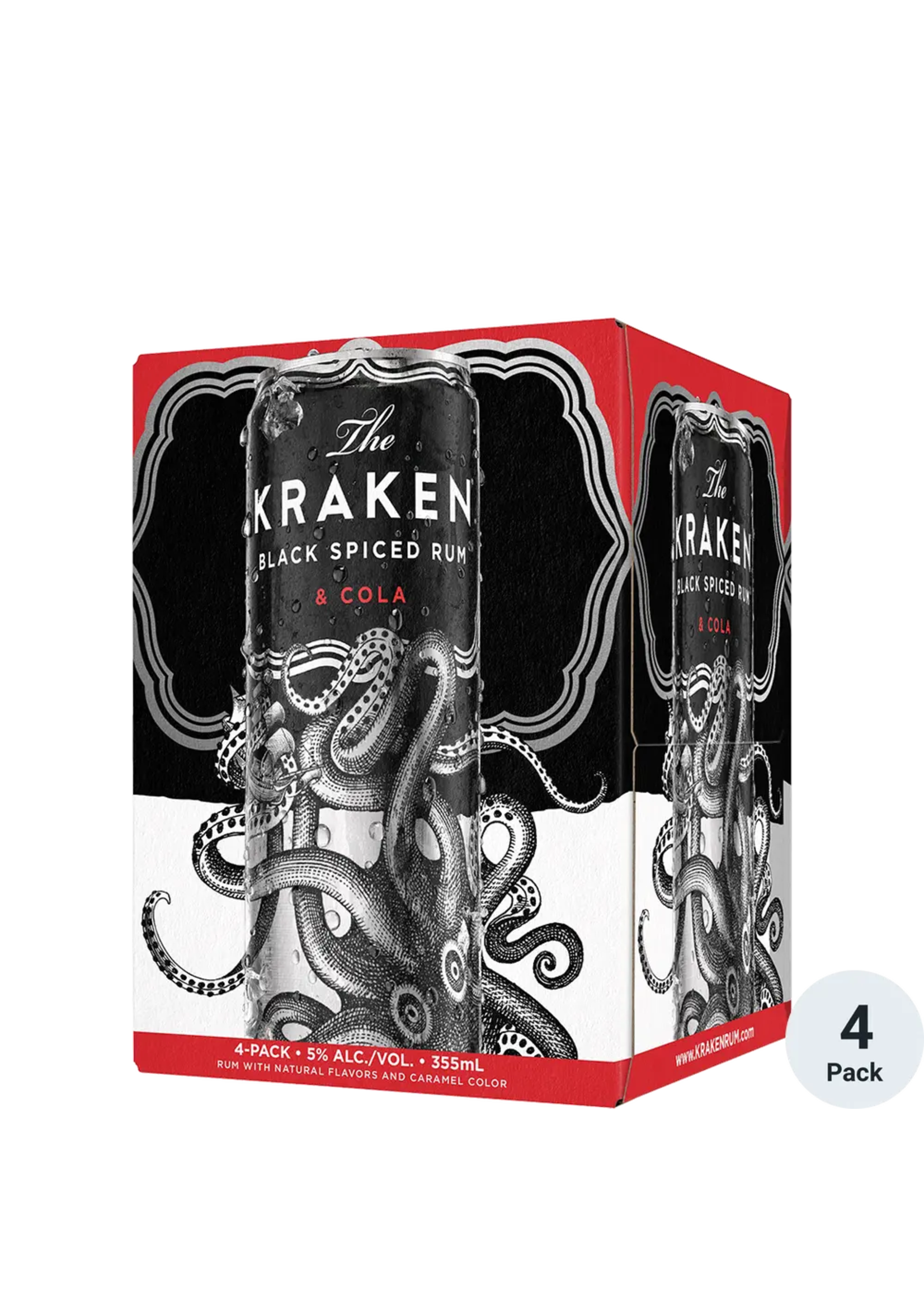 Kraken & Cola RTD 10Proof 4pk 12oz Cans