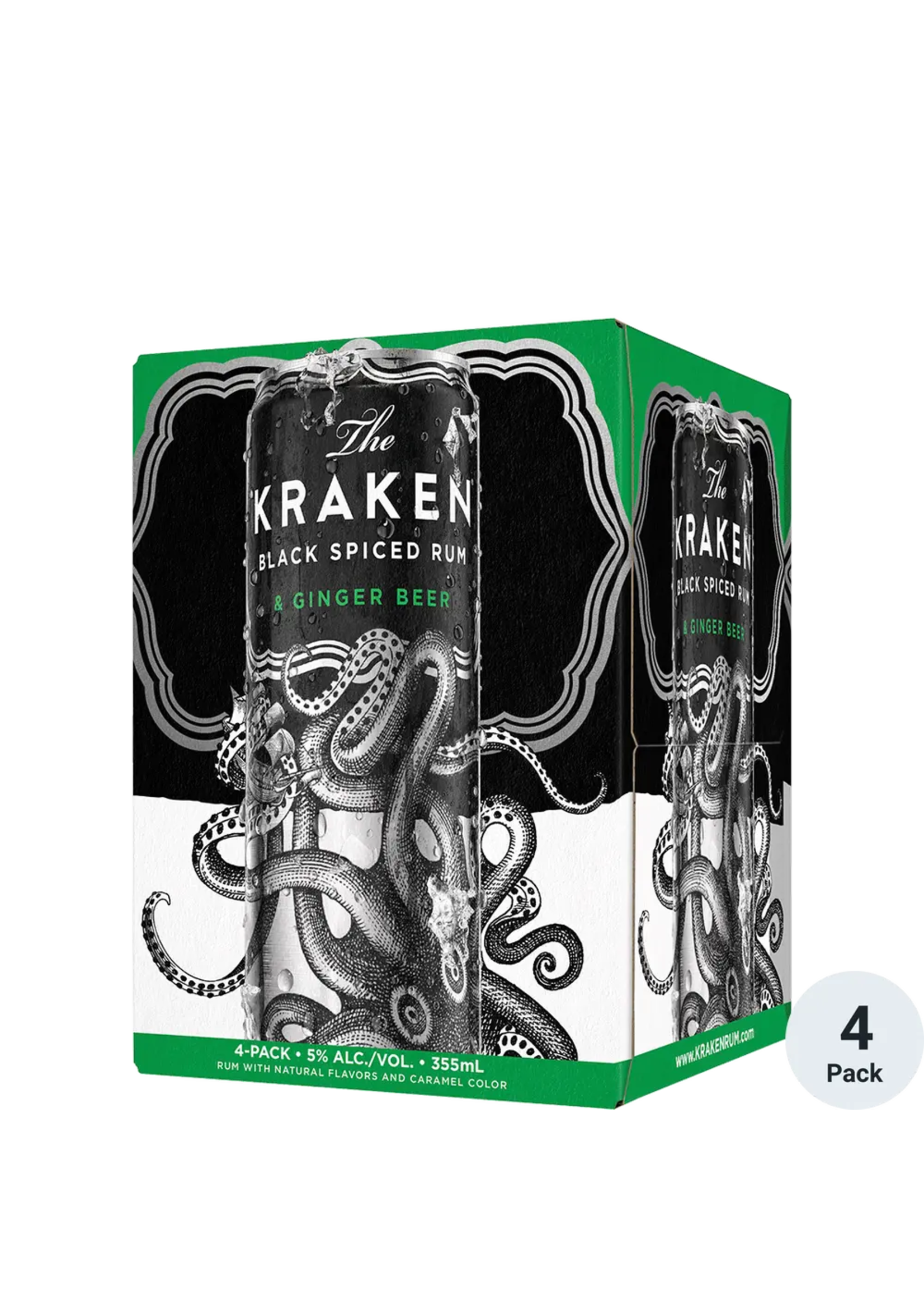 Kraken & Ginger Beer RTD 10Proof 4pk 12oz Cans