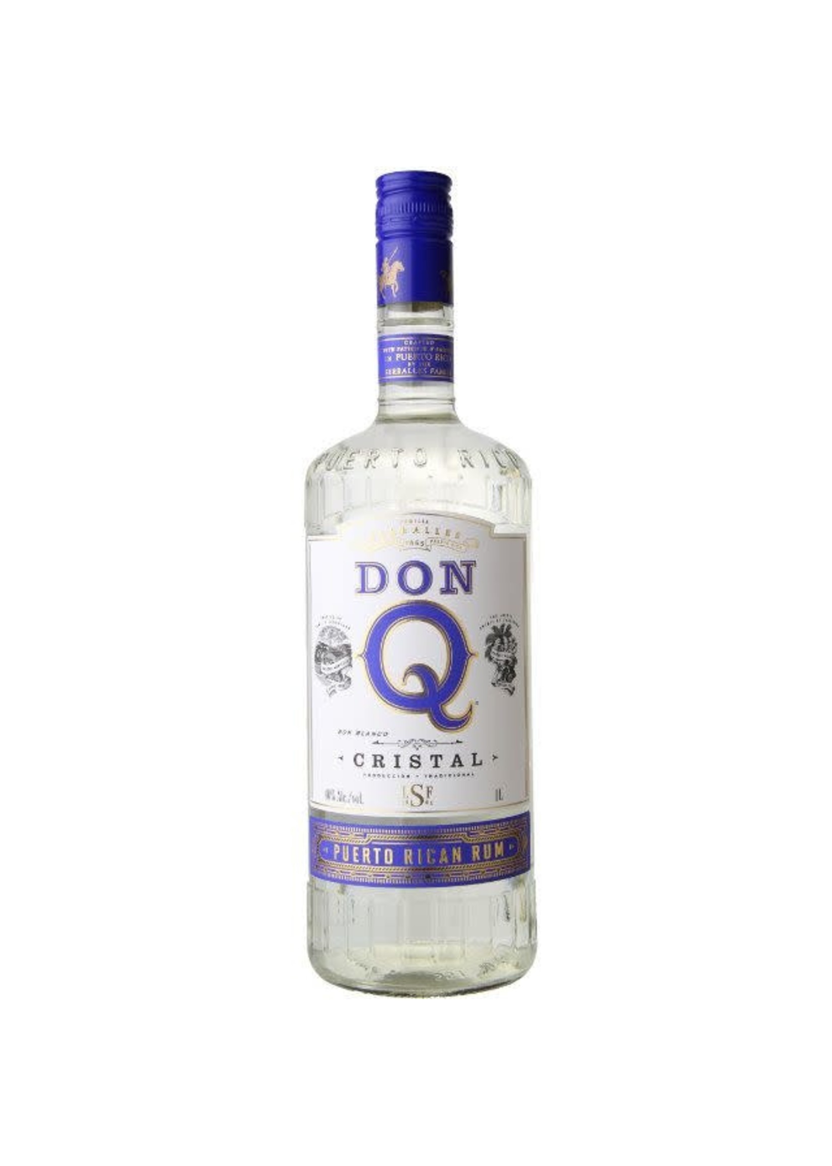 Don Q Cristal Silver Puerto Rican Rum 80Proof 1 Ltr