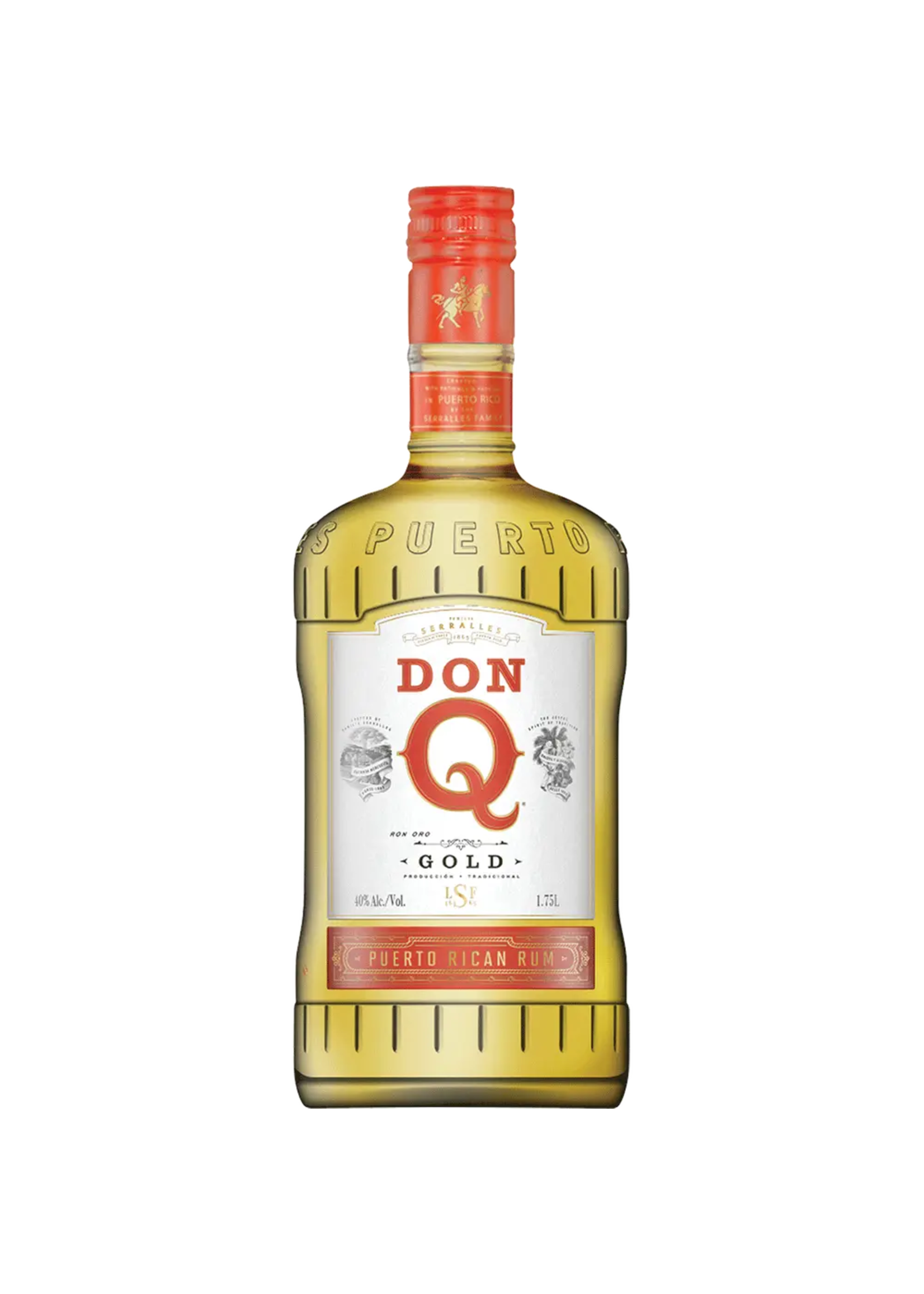 Don Q Gold Puerto Rican Rum 80Proof 1.75 Ltr