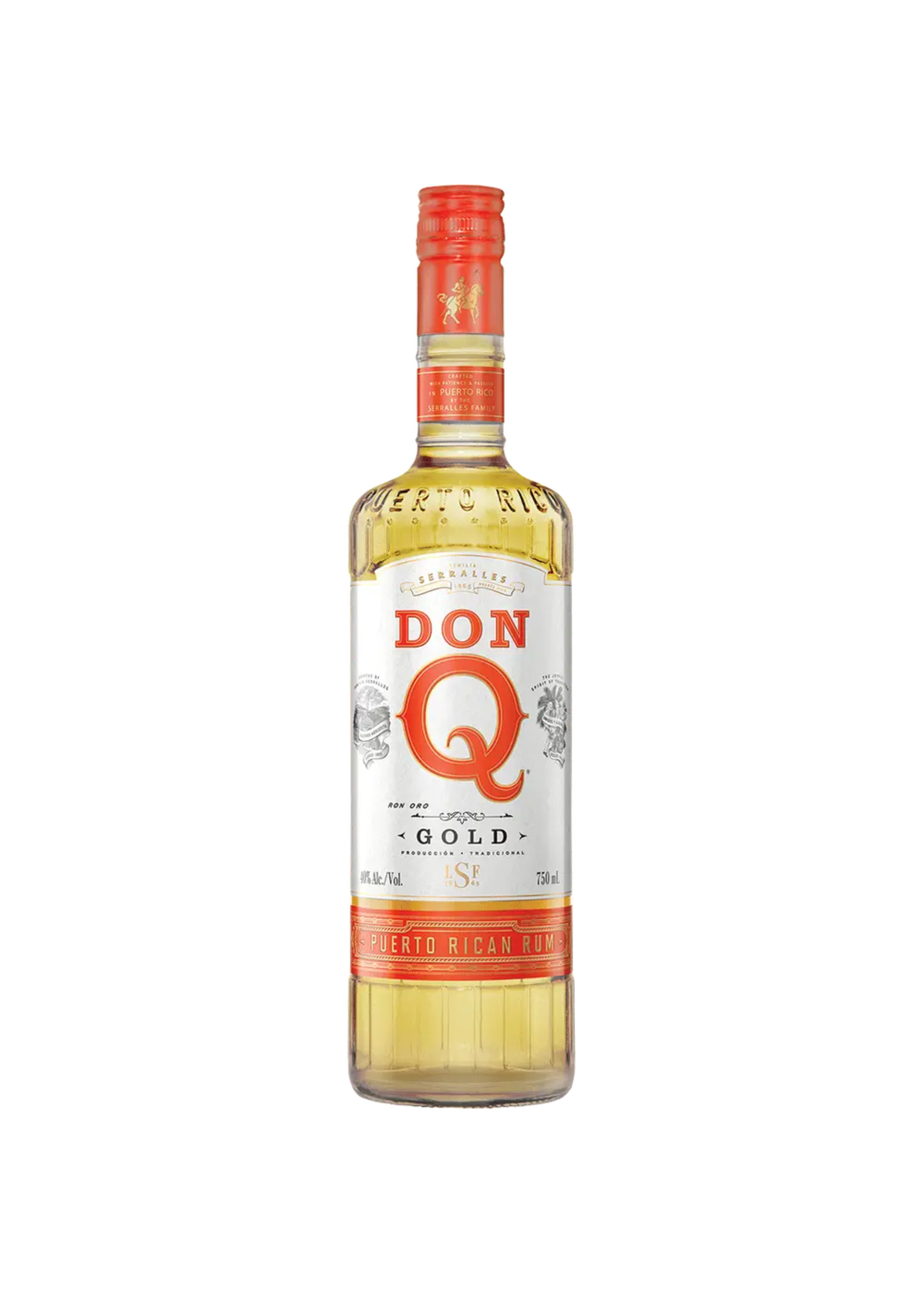 DON Q GOLD PUERTO RICAN RUM 80PF 750 ML