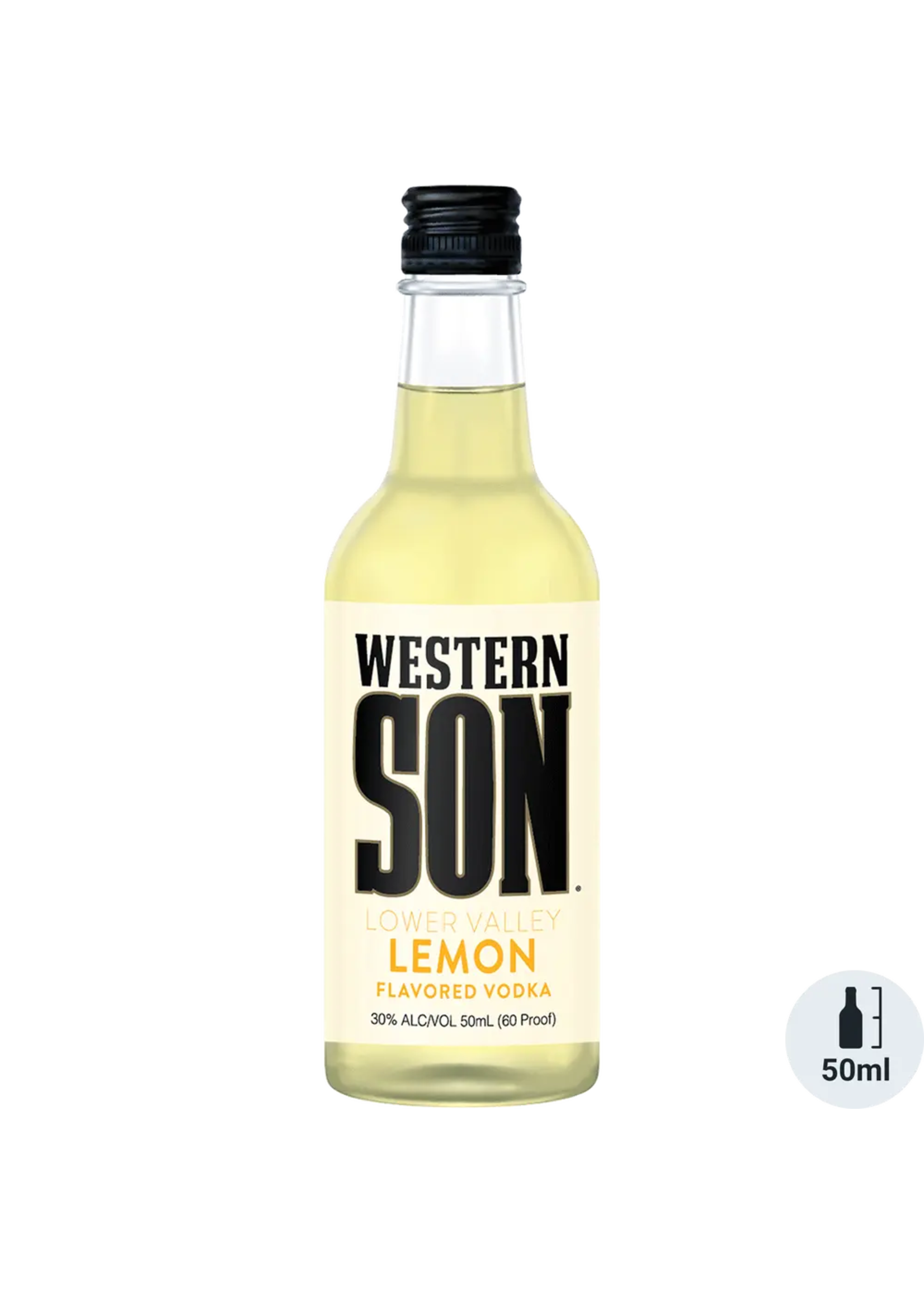 Western Son Western Son Lemon Flavored Vodka 60Proof Pet 50ml