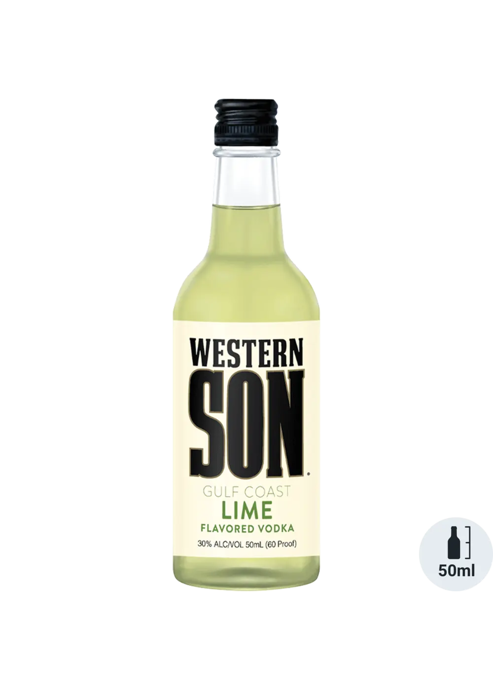 Western Son Western Son Lime Flavored Vodka 60Proof Pet 50ml