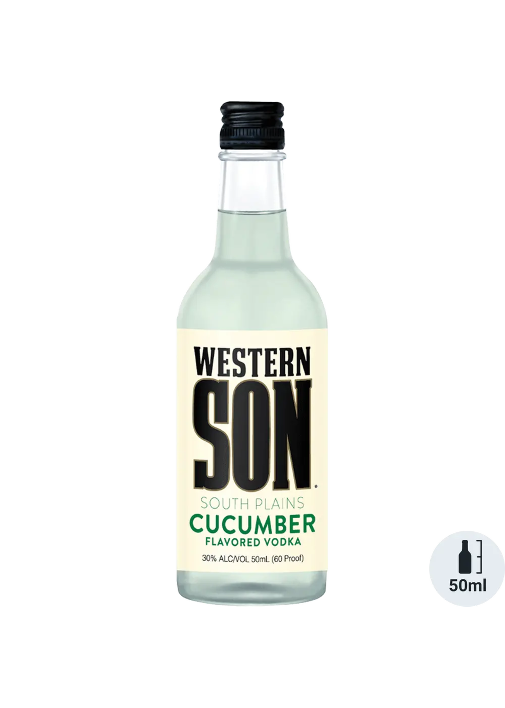 Western Son Western Son Cucumber Flavored Vodka 60Proof Pet 50ml