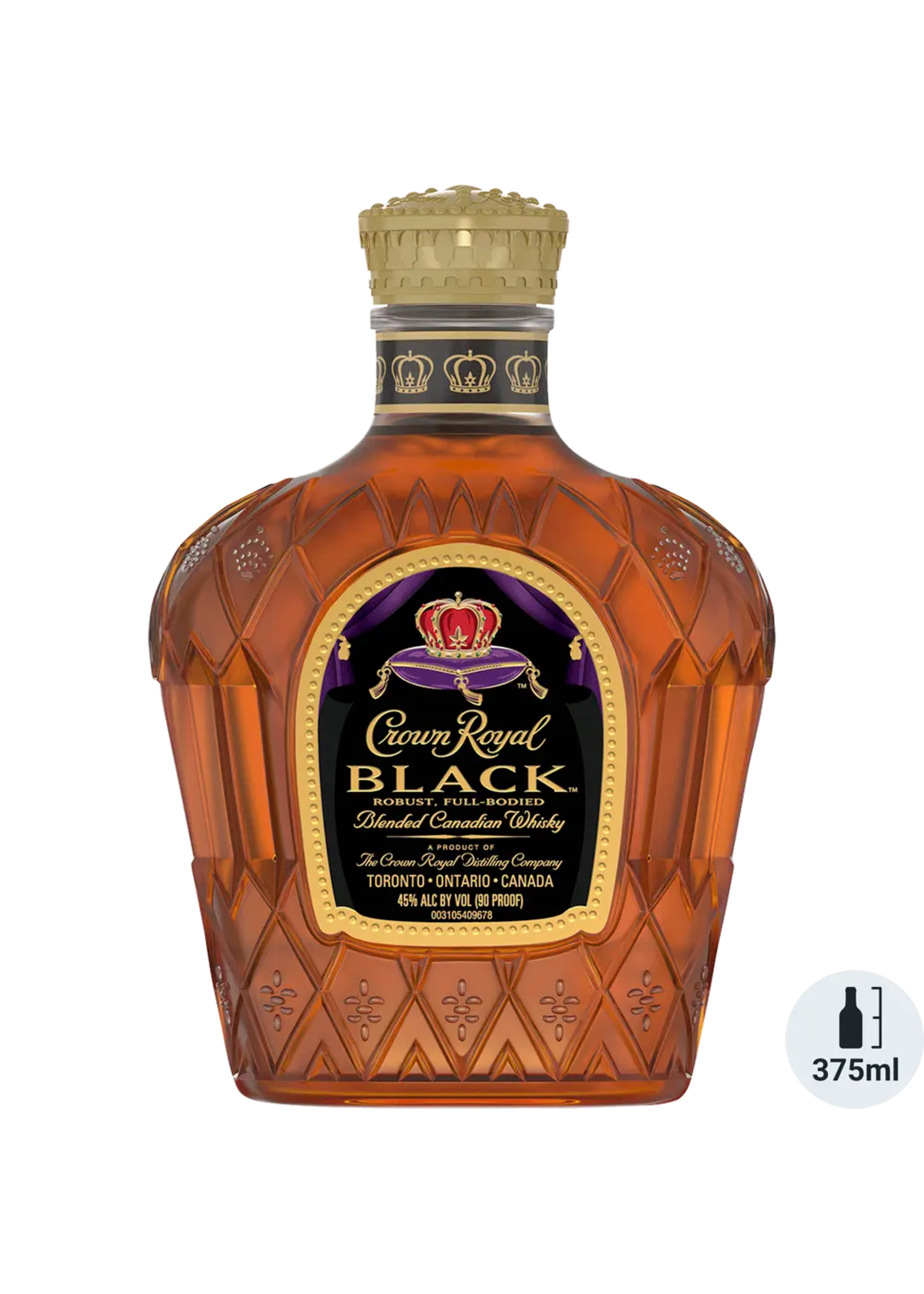 Crown Royal Crown Royal Canadian Whisky Black 90Proof 375ml