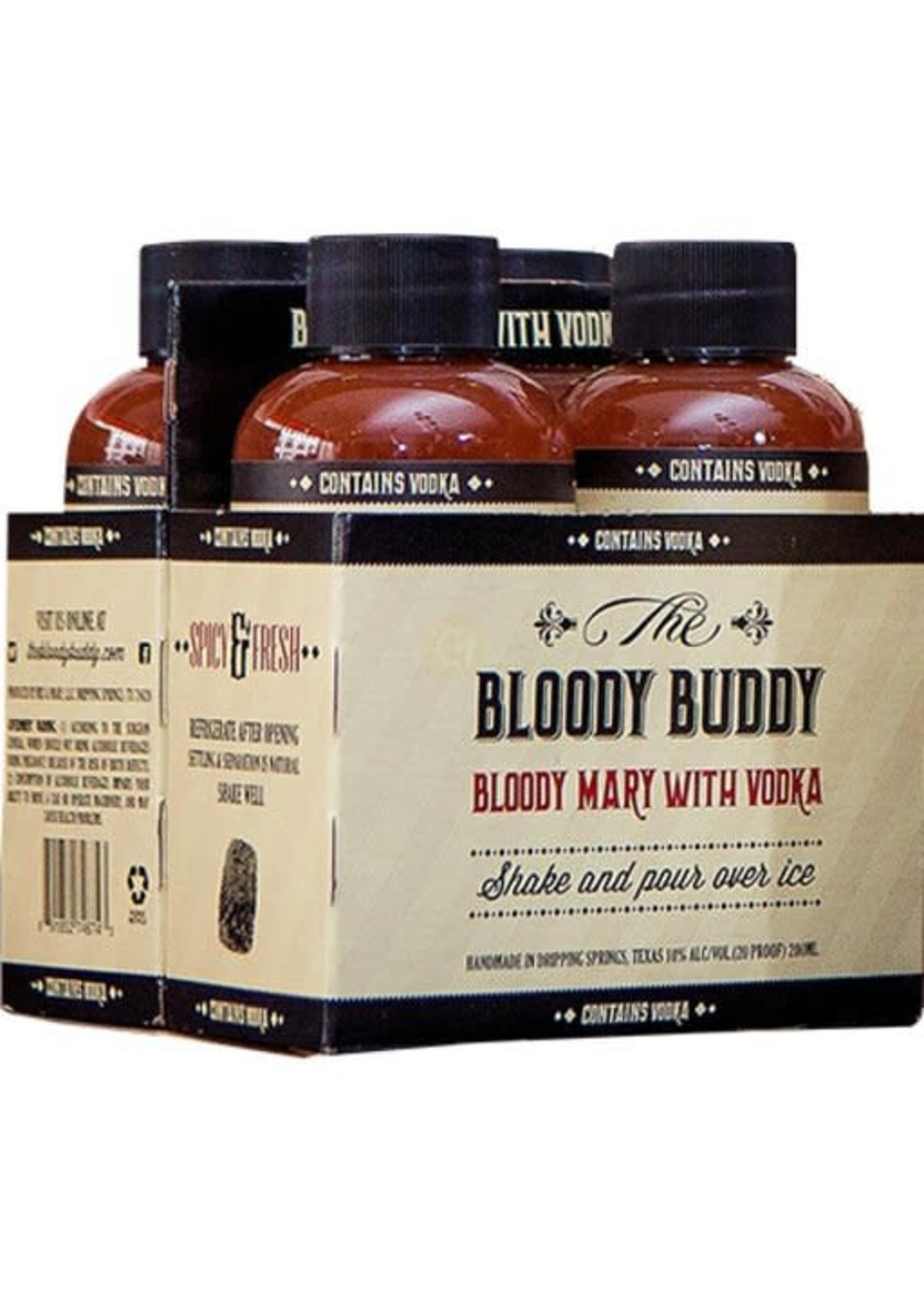 Bloody Buddy Bloody Marry With Vodka 20Proof 4pk 200ml Pet Bottles