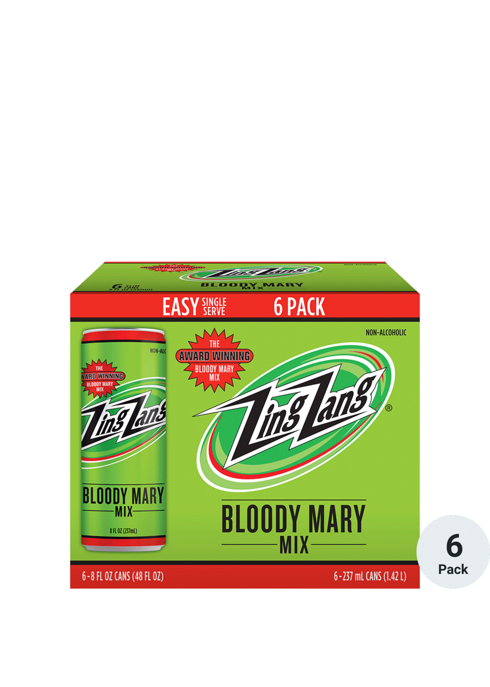 Zing Zang Zing Zang Bloody Mary Mix 6pk 8oz Cans