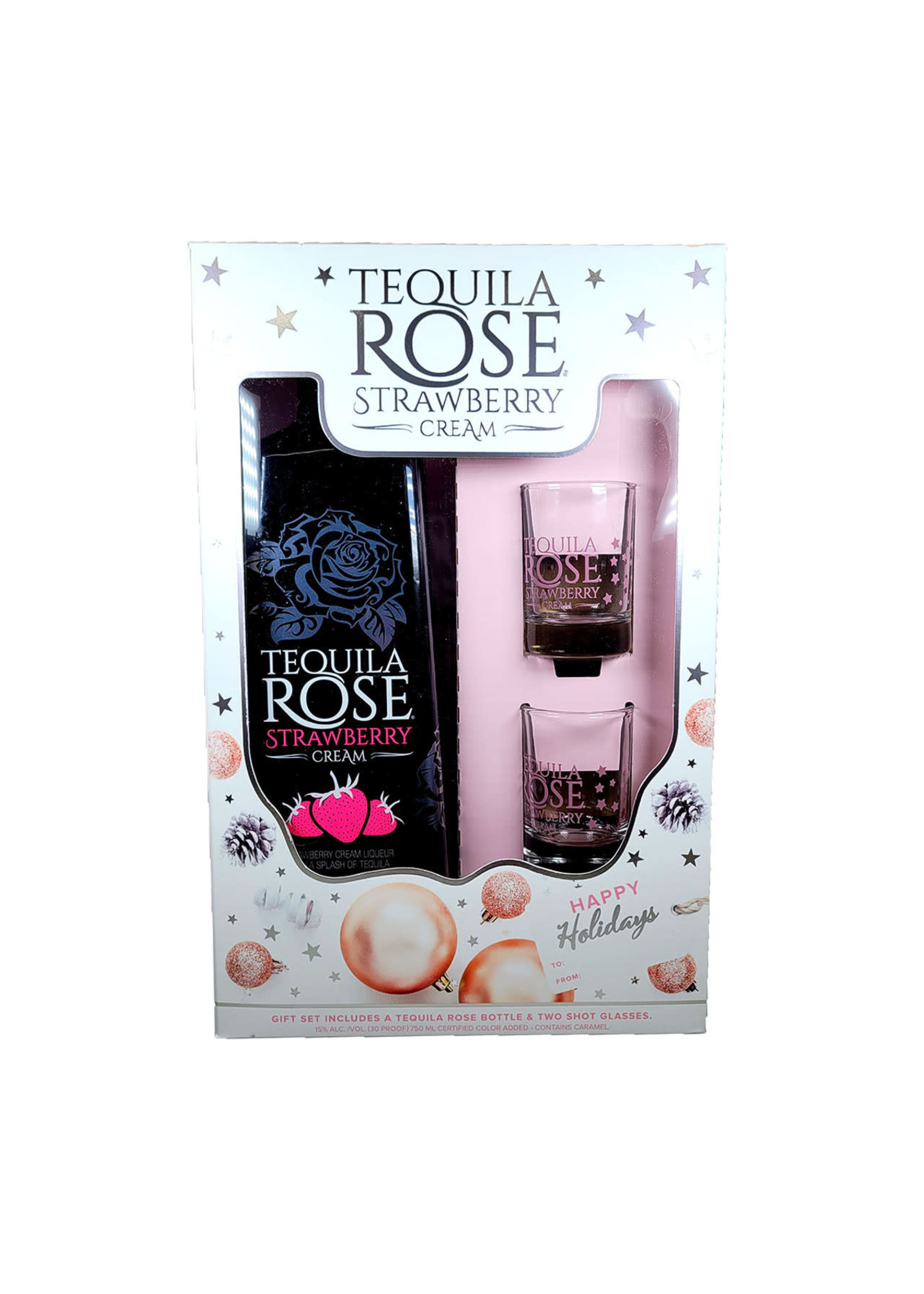 Tequila Rose Strawberry Cream Liqueur 30Proof W/Shot Glass 750ml