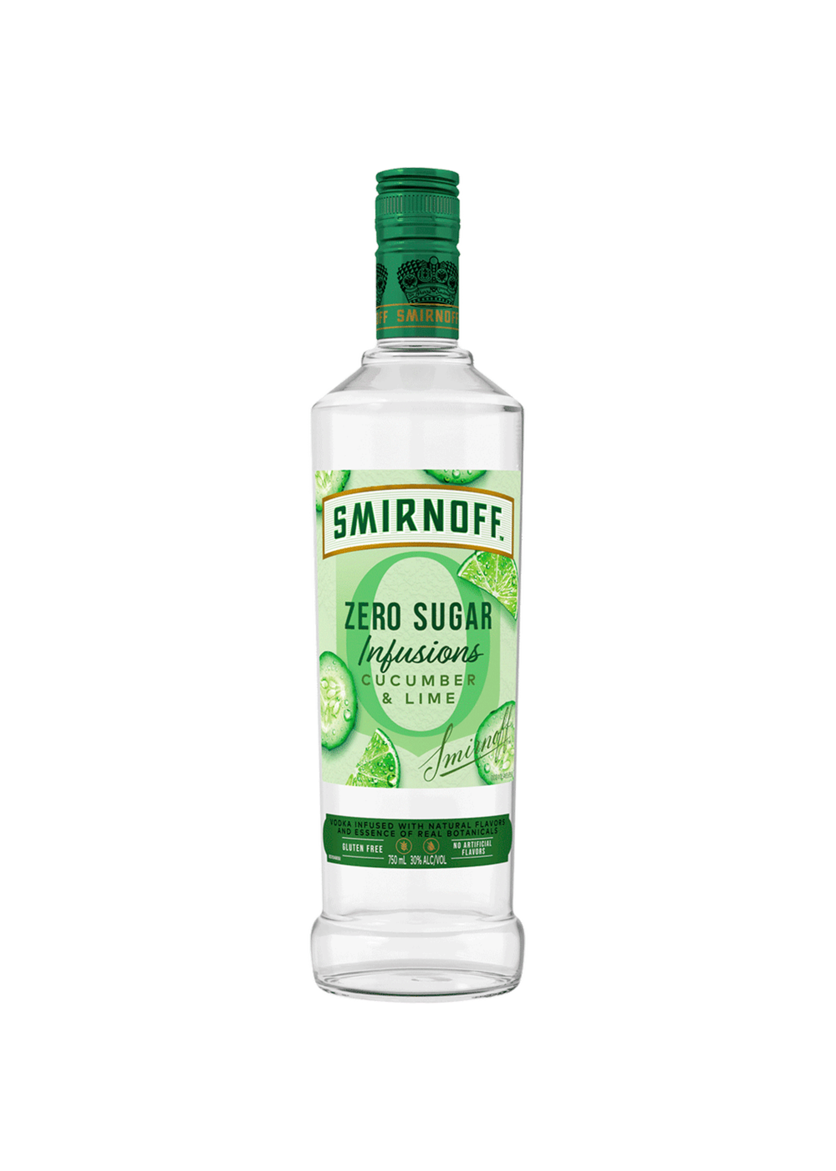Smirnoff  Vodka Smirnoff Zero Sugar Cucumber Lime 60Proof 750ml