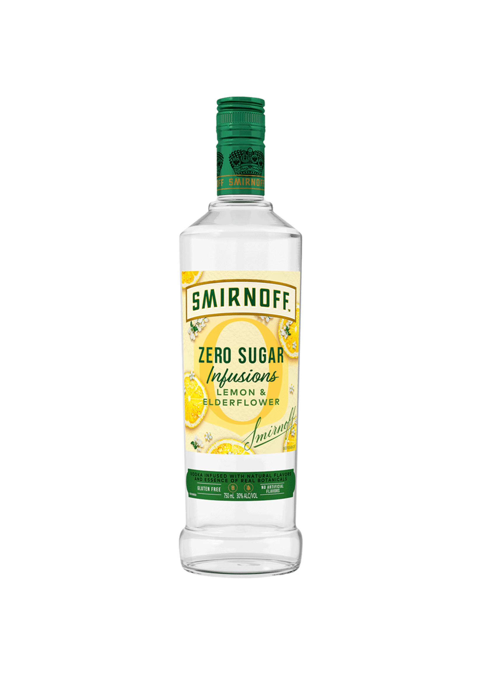 Smirnoff  Vodka Smirnoff Zero Sugar Infusions Vodka Lemon & Elderflower 60ProoF 750ml