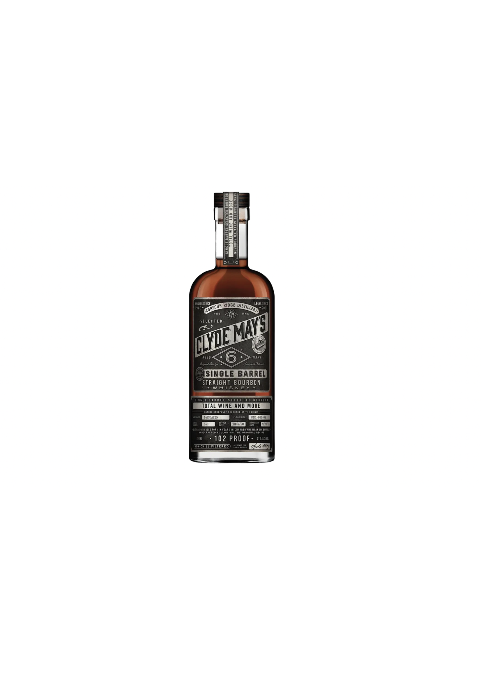 Clyde May's Straight Bourbon 102Proof 6Year Barrel Select 750ml