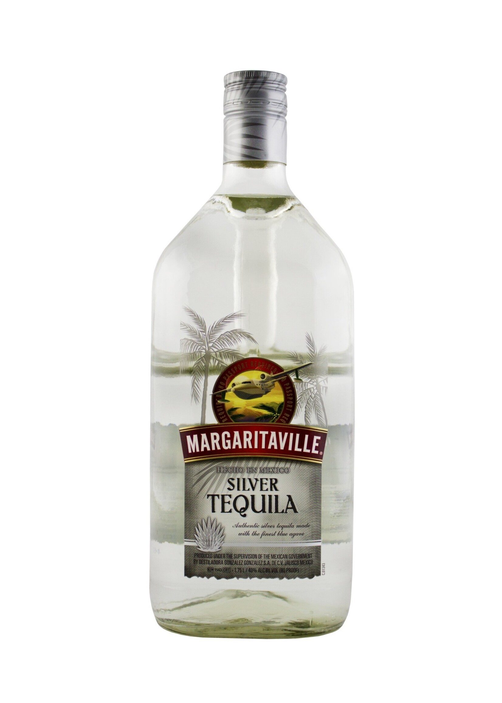 Margaritaville Silver Tequila 80Proof 1.75 Ltr