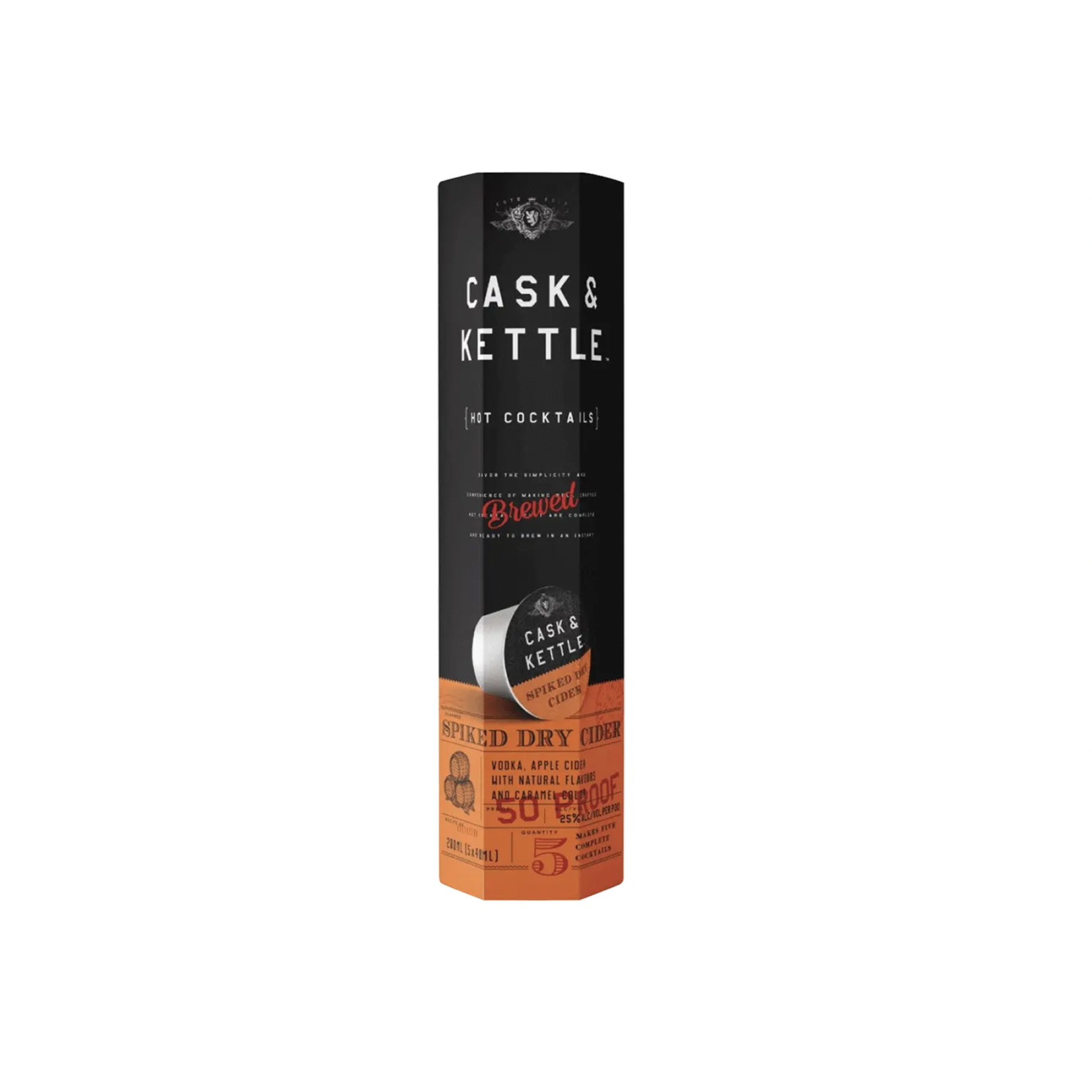 Cask & Kettle Spiked Dry Cider 50Proof 5X40ml Pod
