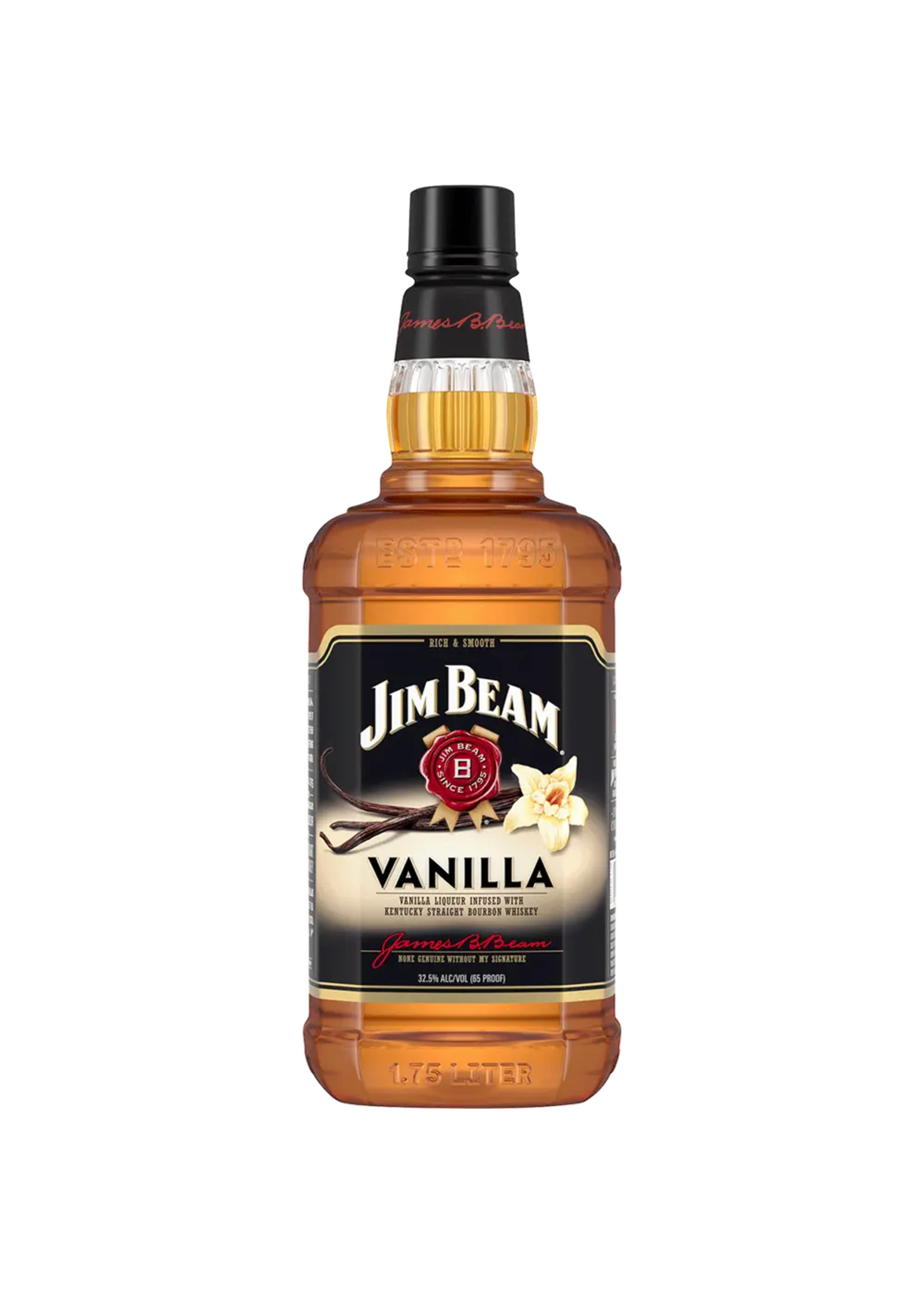 Jim Beam Vanilla Flavored Whiskey 65Proof Pet 1.75 Ltr