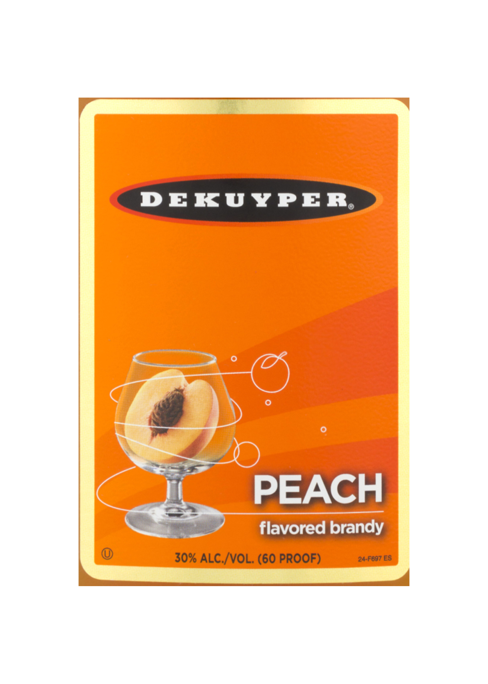 Dekuyper Dekuyper Peach Brandy 60Proof Pet 375ml