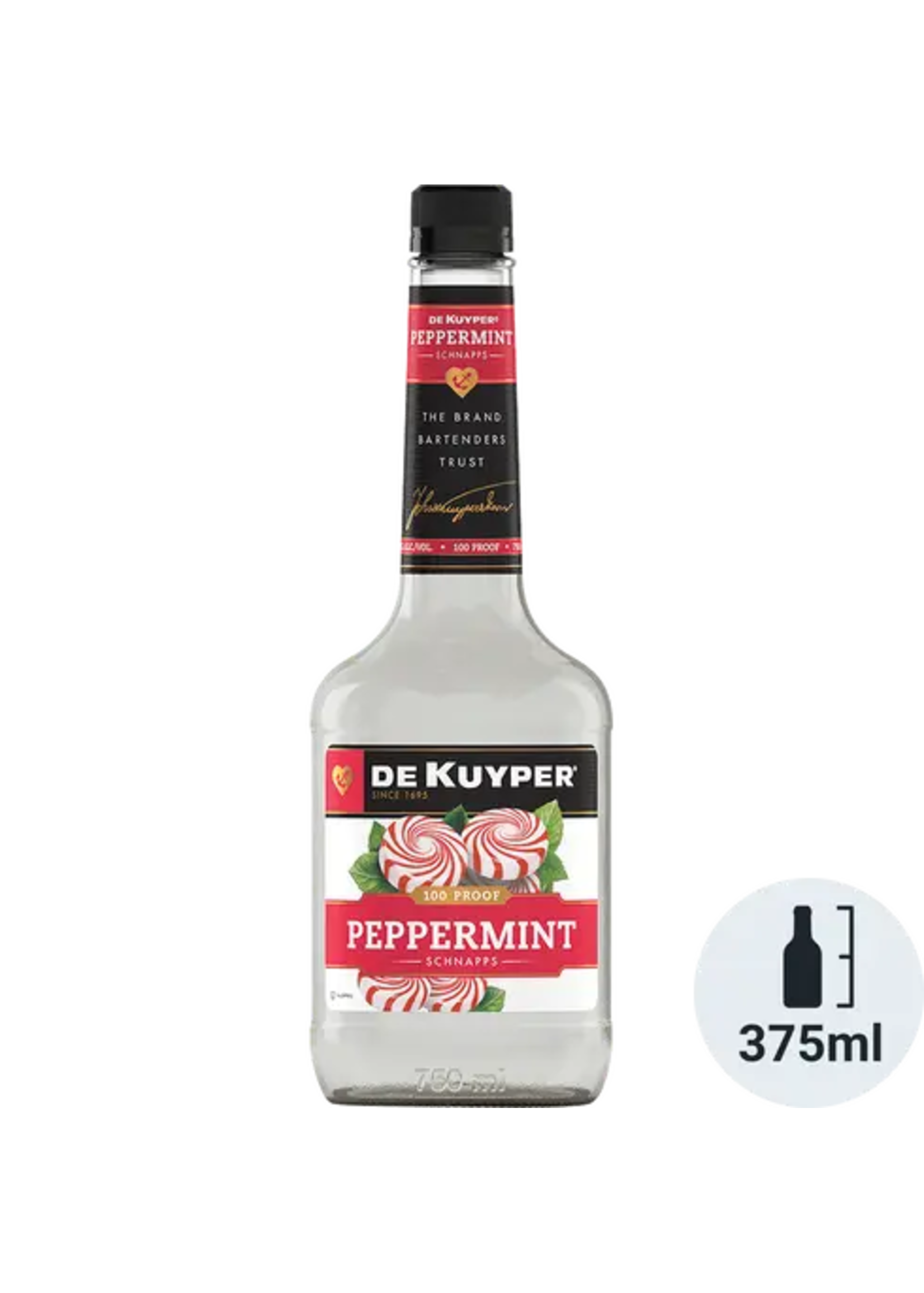 Dekuyper Dekuyper Peppermint Schnapps 60Proof Pet 375ml