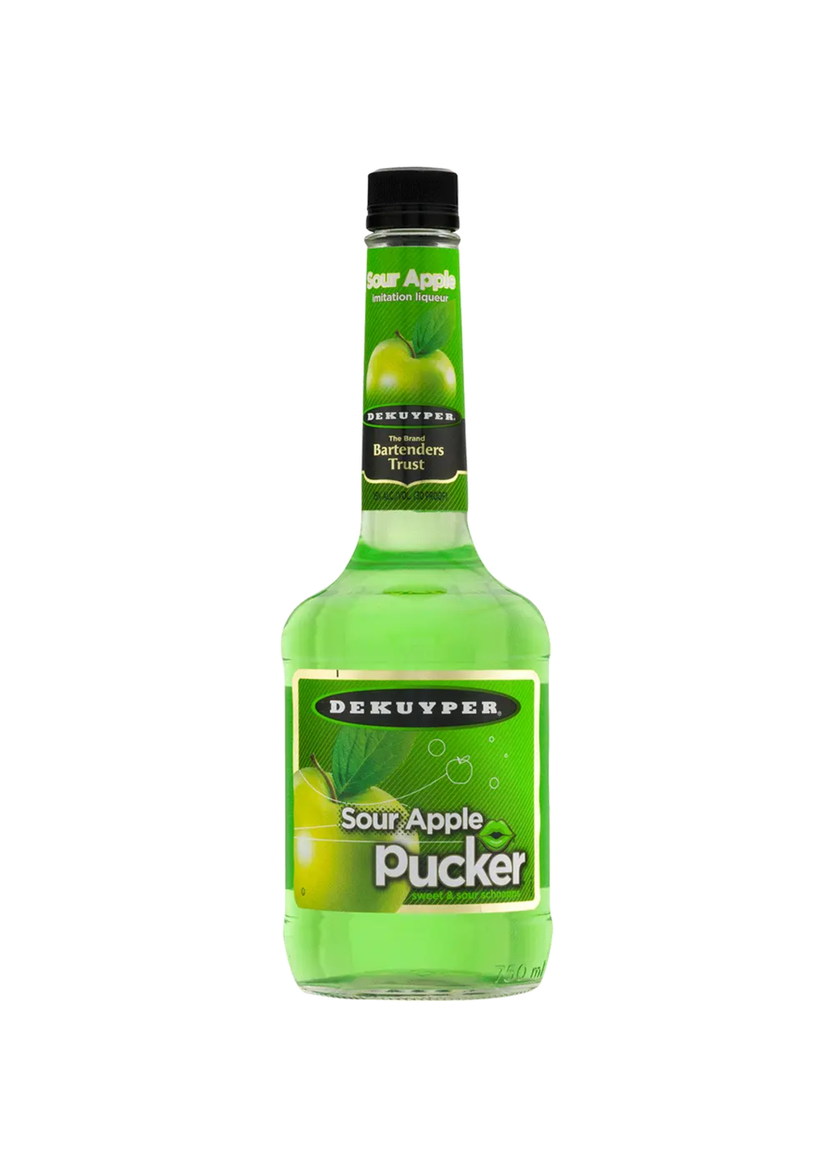 Dekuyper Dekuyper Sour Apple Schnapps Pucker 30Proof 1 Ltr