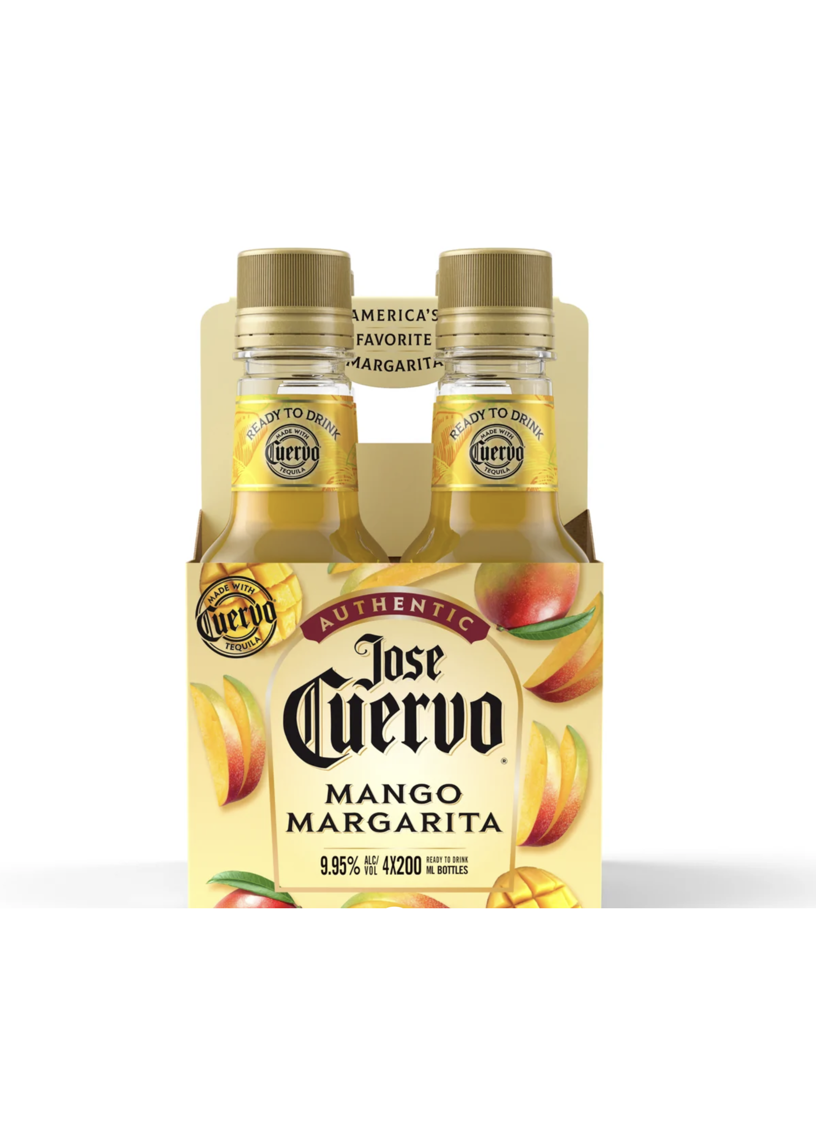 Jose Cuervo RTD Authentic Mango Margarita 19.9Proof Pet 4pk 200ml Bottles