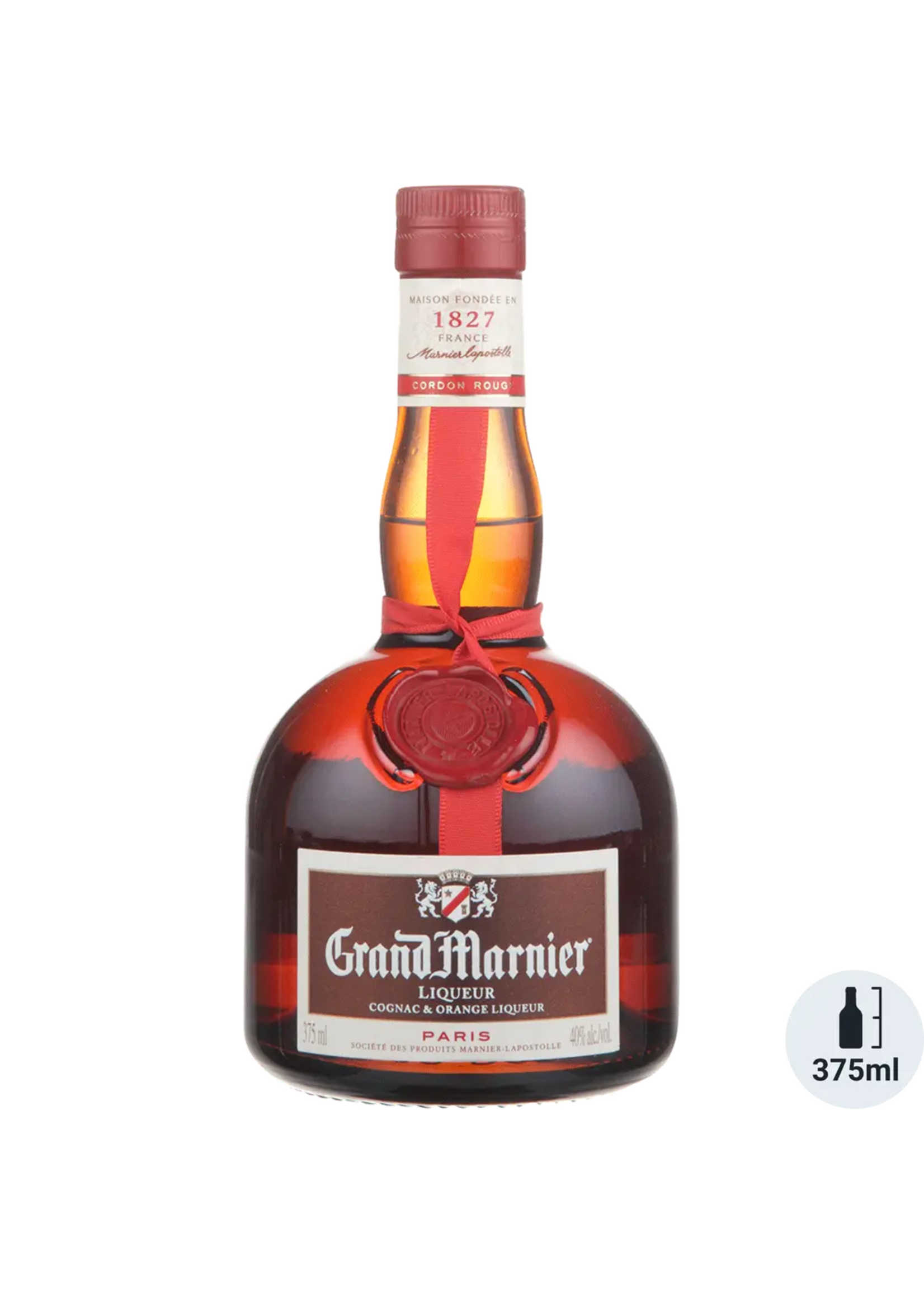 Grand Marnier Cognac & Orange Liqueur Cordon Rouge 80Proof 375ml