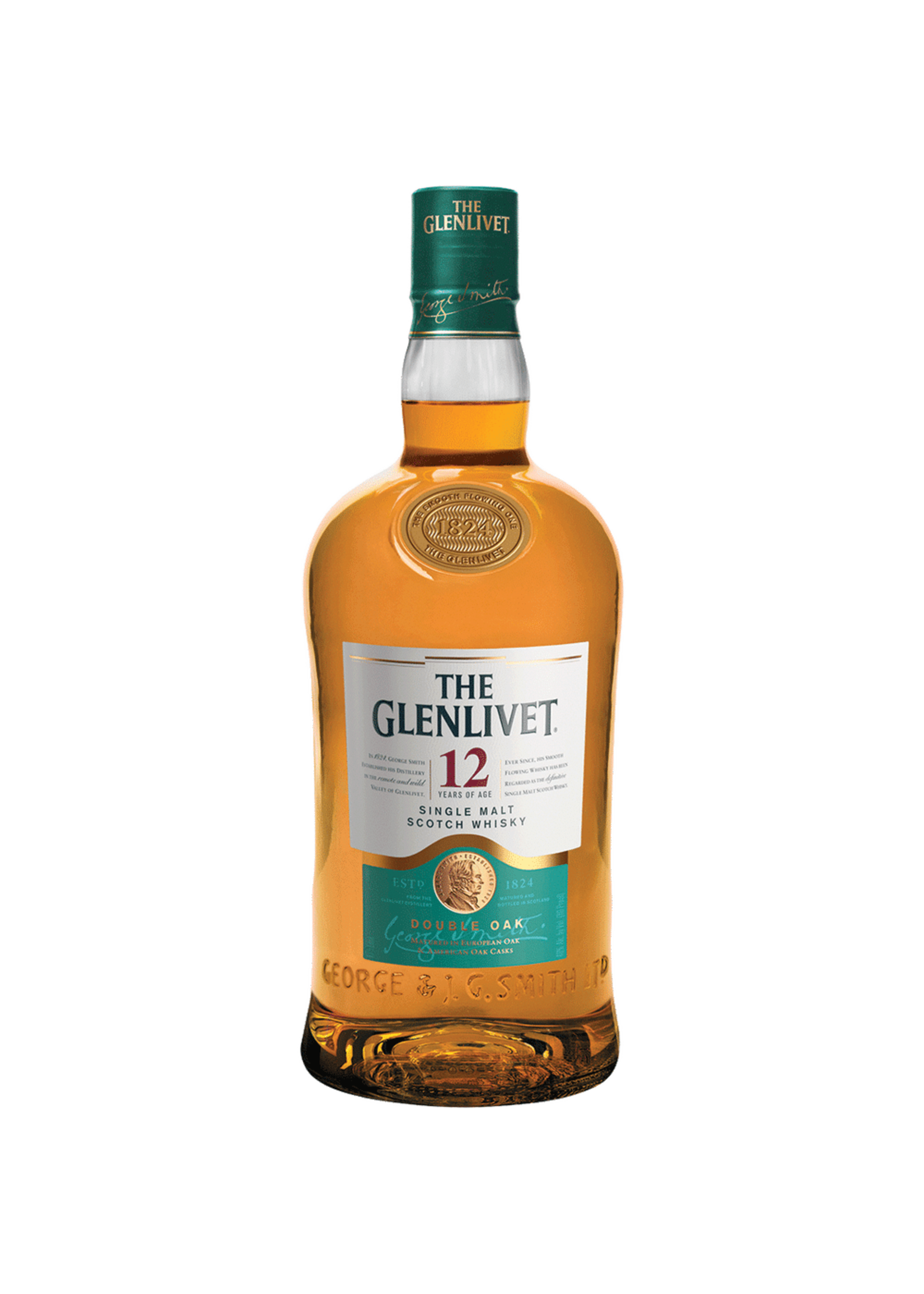 The Glenlivet 12Year Single Malt Whiskey Double Oak 80Proof 1.75 Ltr