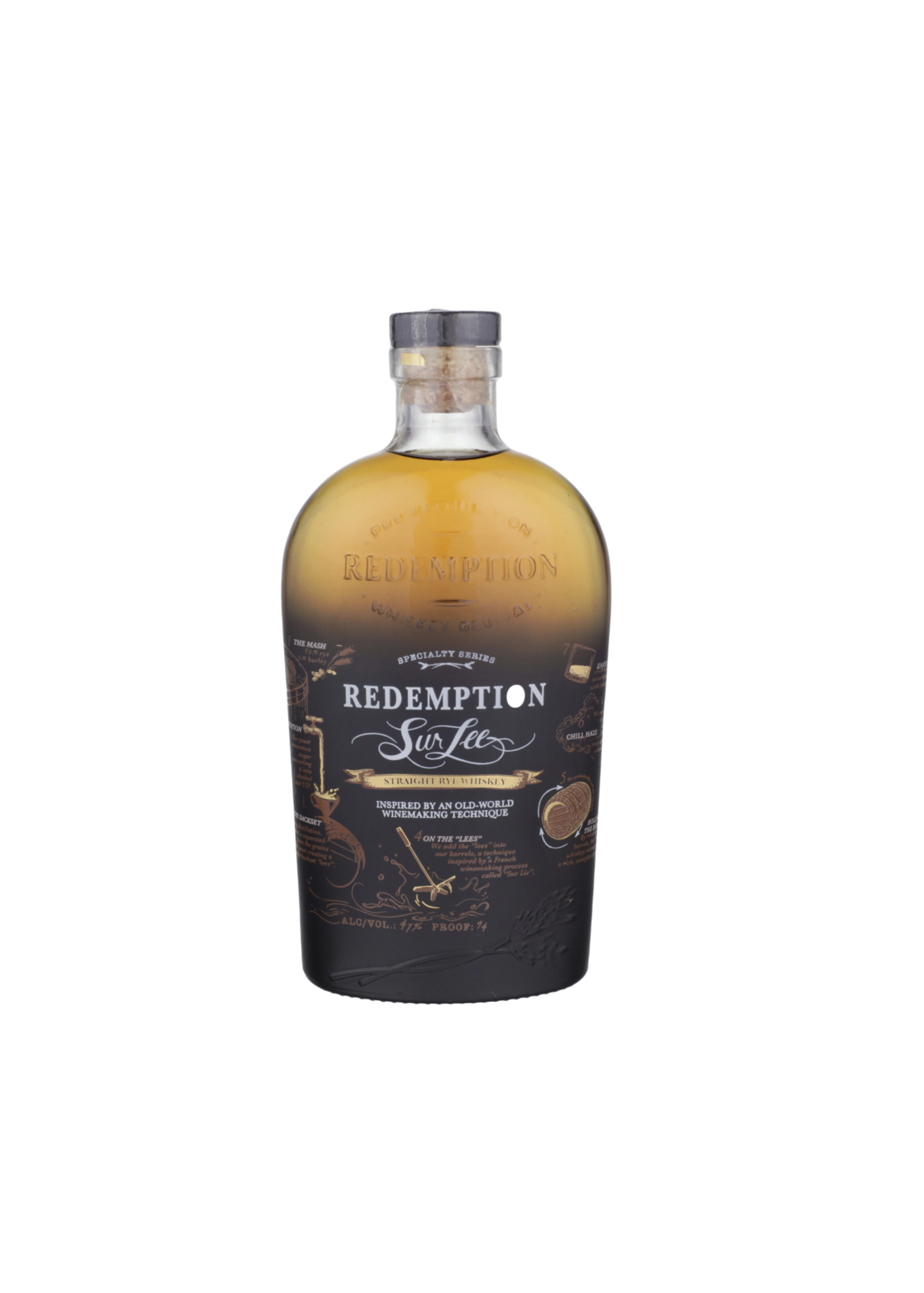 Redemption Straight Rye Whiskey Sur Lee 94Proof 750ml