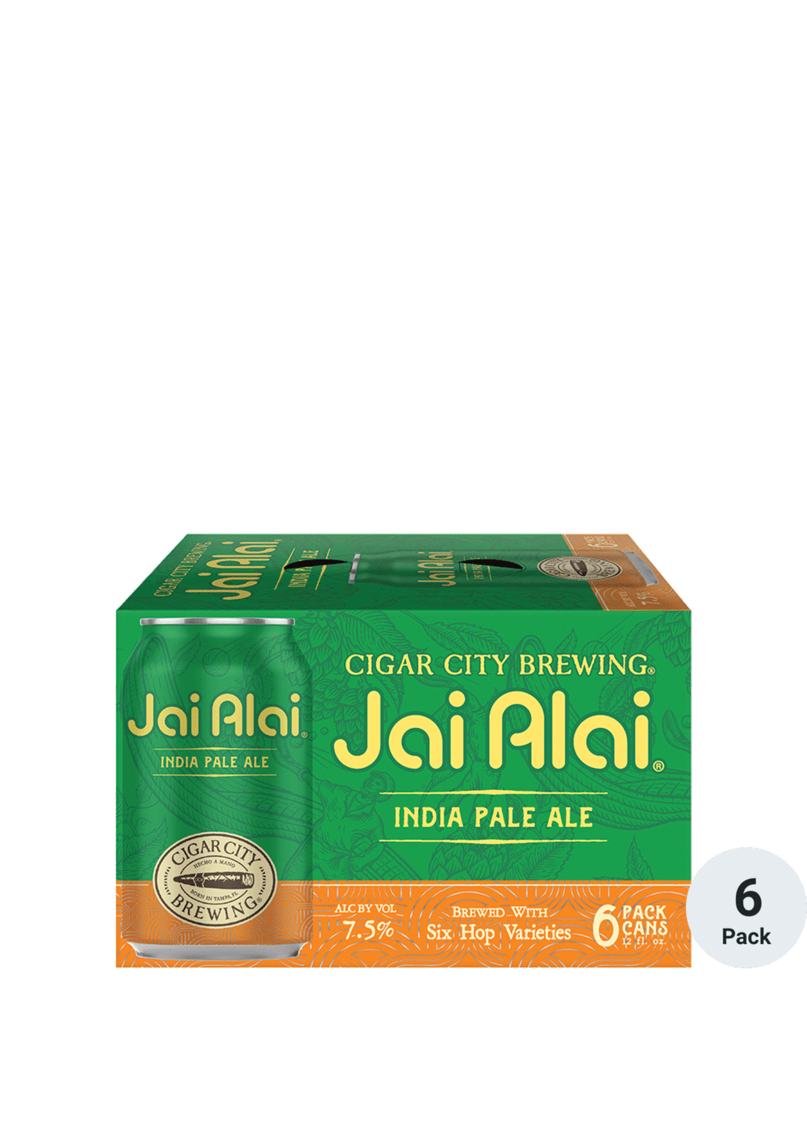 Cigar City Jai-Alai IPA 7.5ALC 6pk 12oz Cans