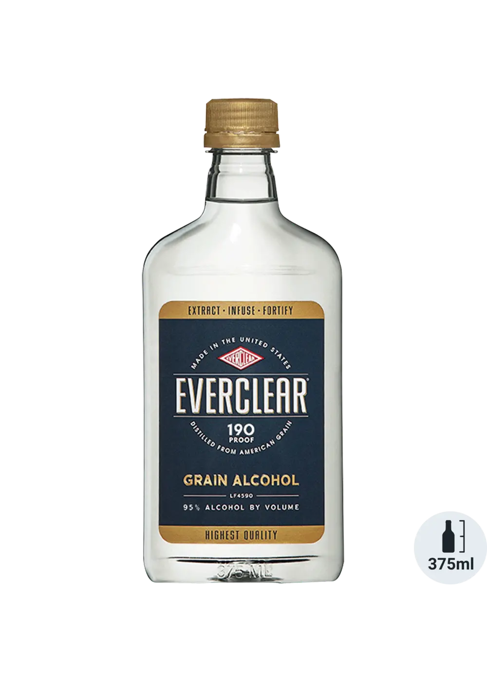 Everclear Grain Vodka 190Proof 375ml