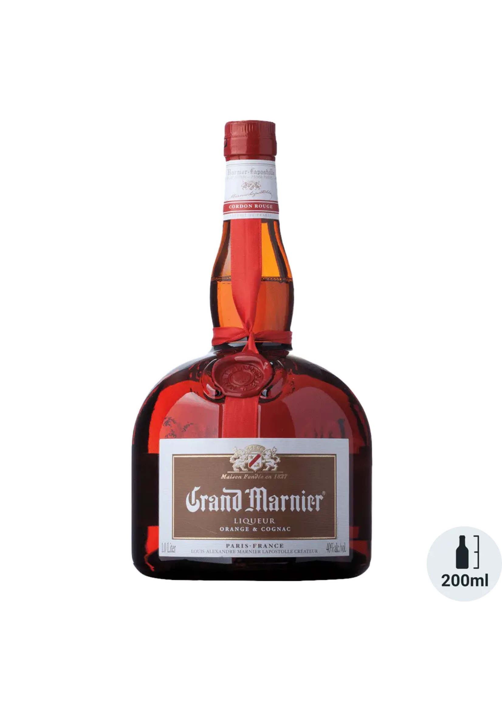 Grand Marnier Cognac & Orange Liqueur Cordon Rouge 80Proof 200ml