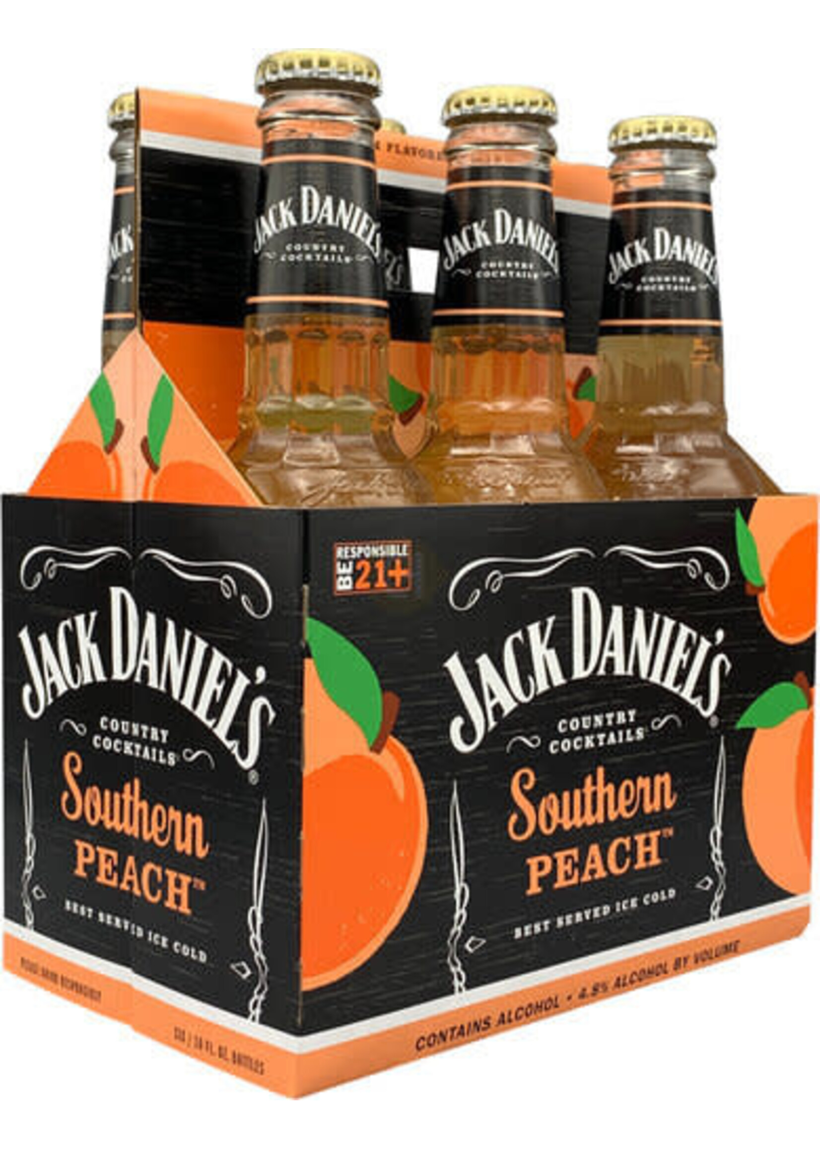 Jack Daniels (JDCC) Southern Peach 6pk 10oz Bottles