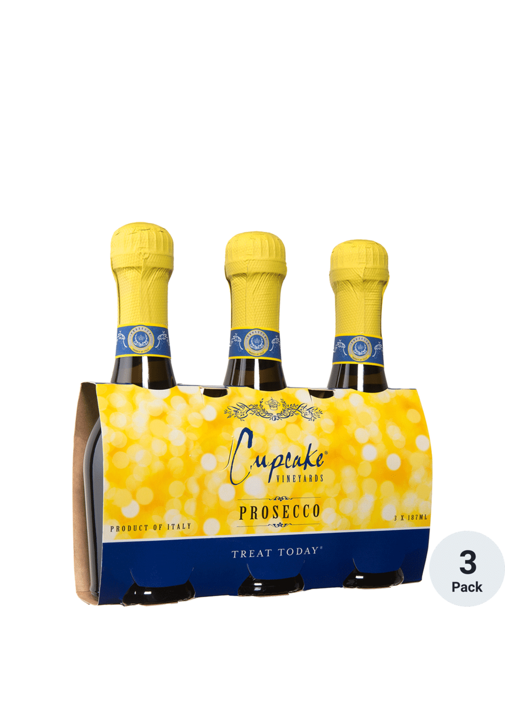 Cupcake Prosecco 3pk 187ml Bottles