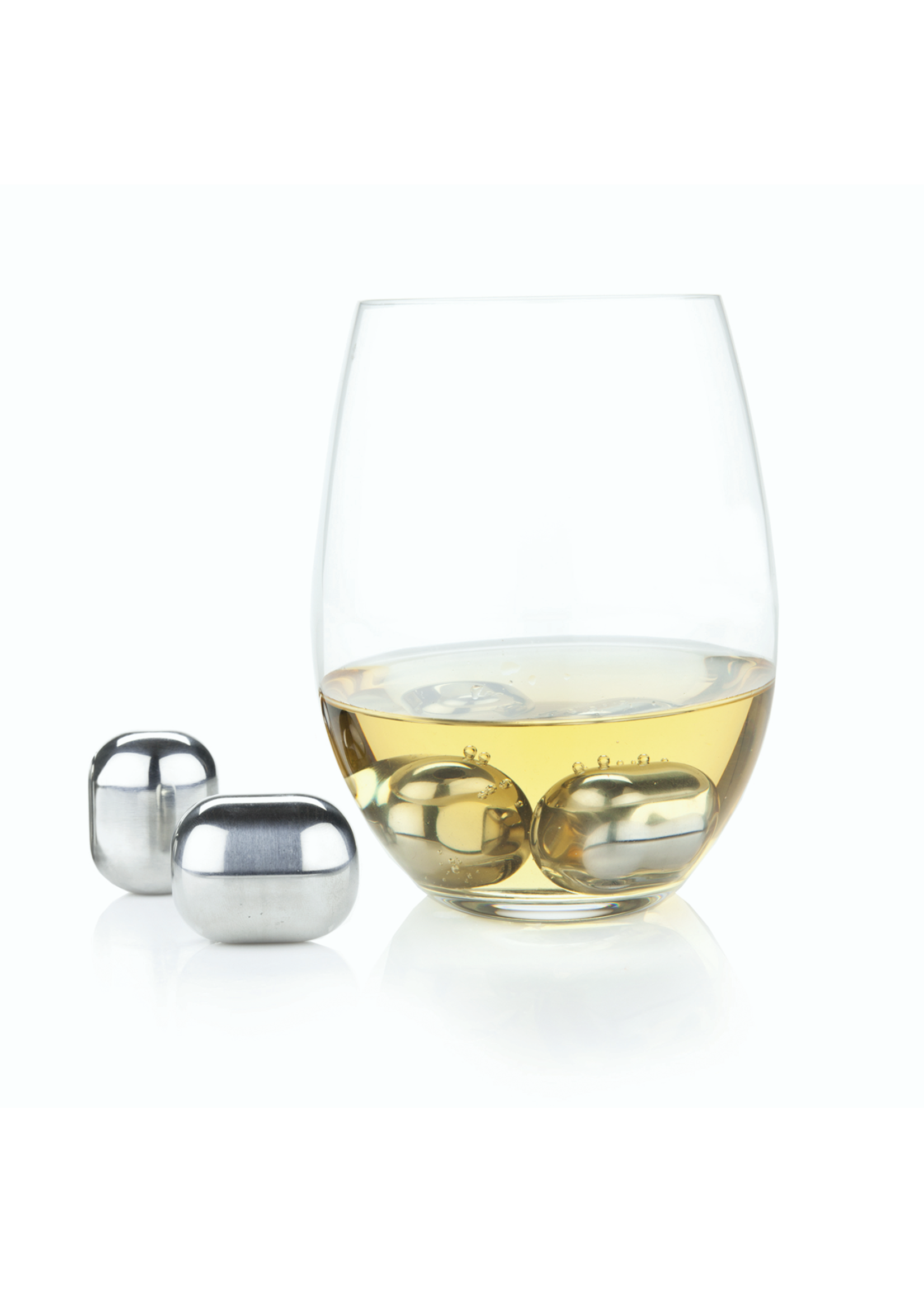 Glacier Rocks Stainless Steel Wine Globes