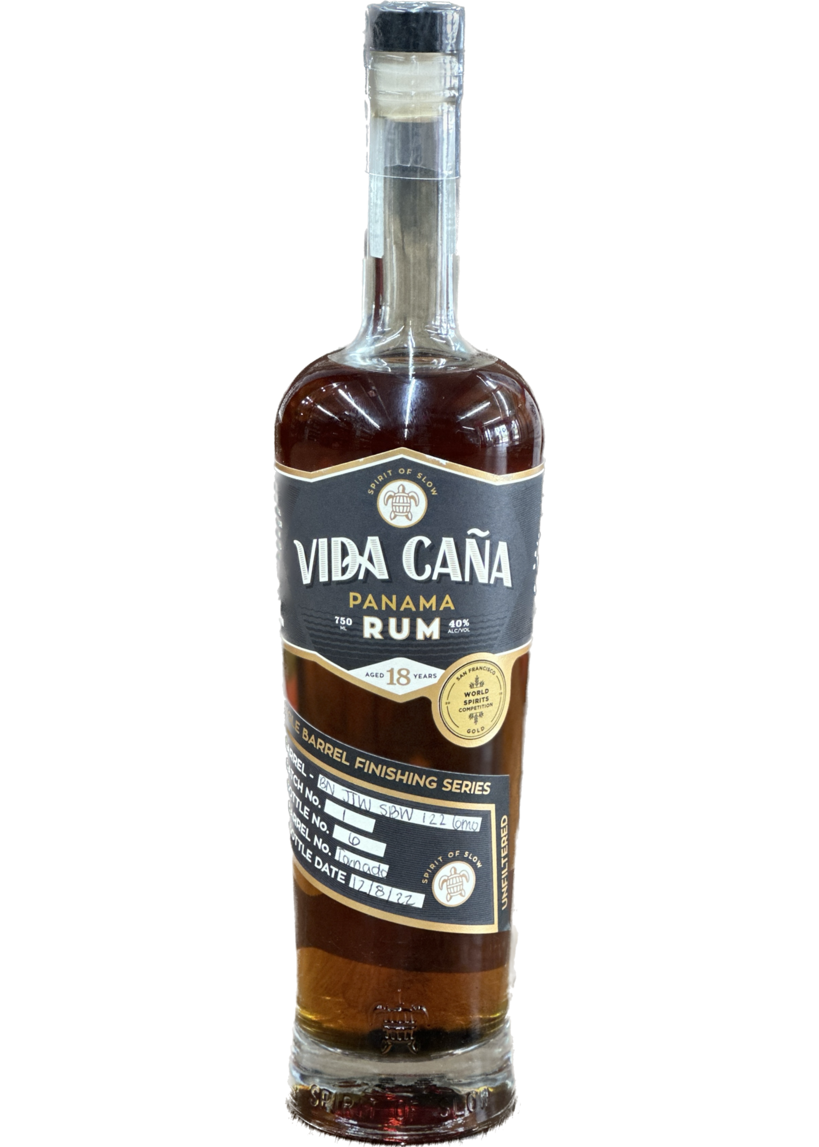 Vida Cana 18Year Rum Finished In Blue Note Tornado Survival Barrel #16715 80Proof 750ml