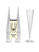 Clear Champagne Flutes 5oz