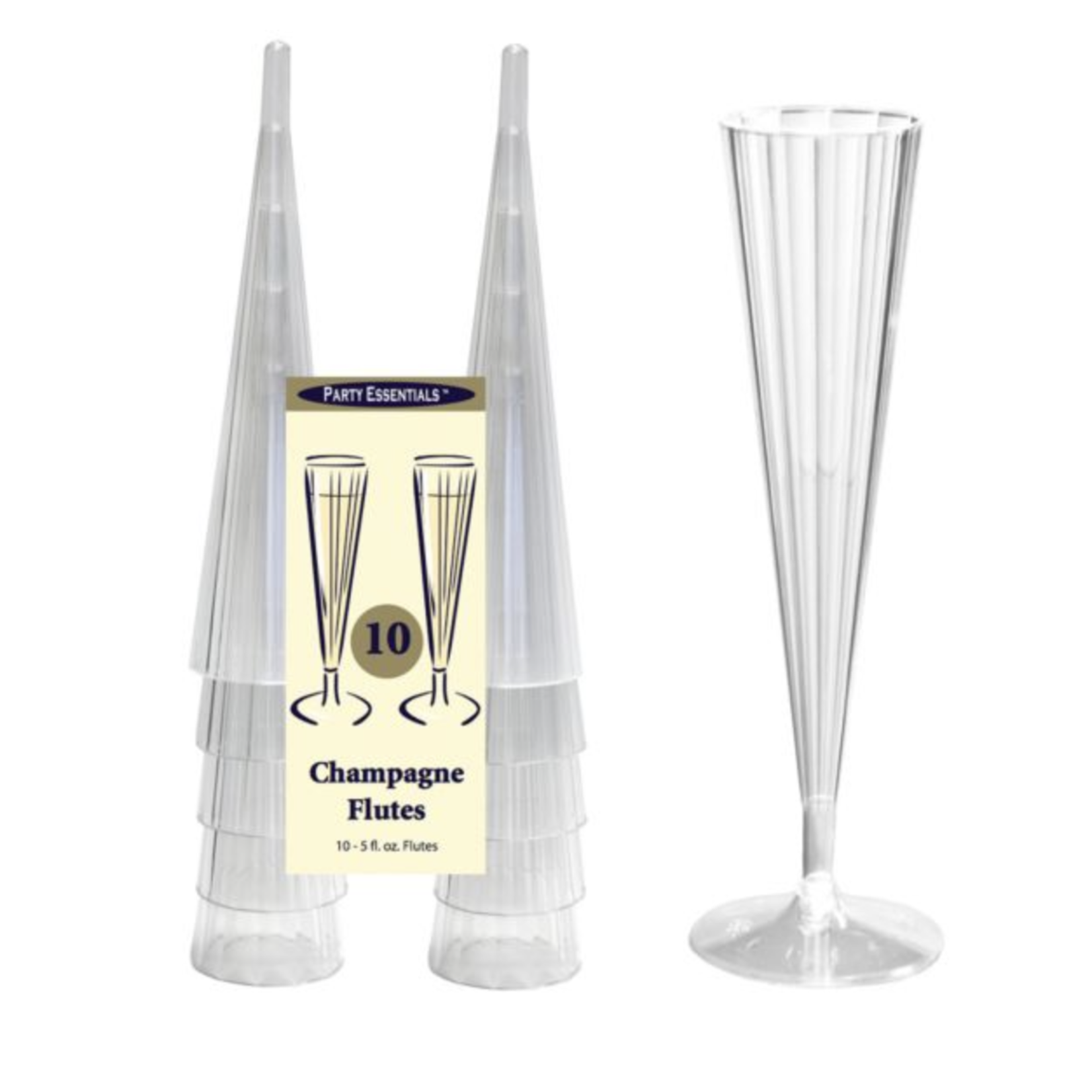 Clear Champagne Flutes 5oz