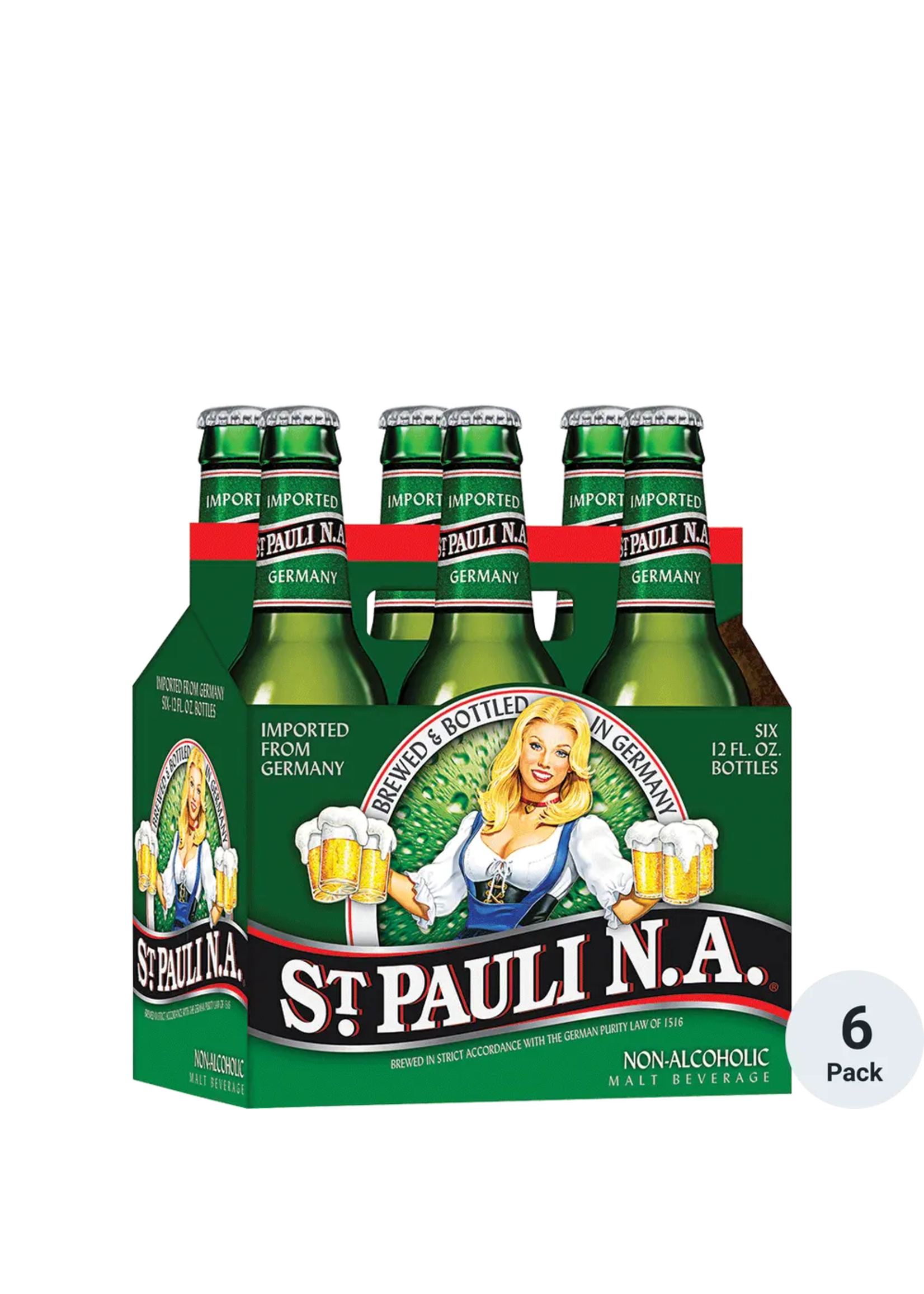 St Pauli Non-Alcoholic Beer 6pk 12oz Bottles
