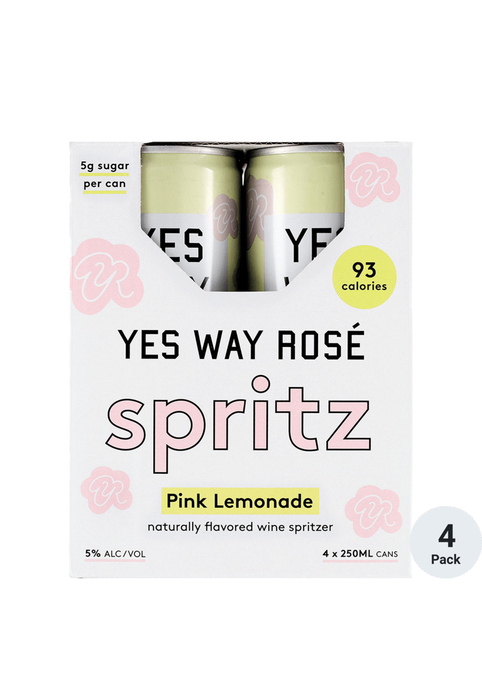 Yes Way Rose Spritz Pink Lemonade 4pk 12oz Cans