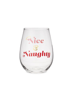 Nice And Naughty Stemless Wine Glass by Blush®