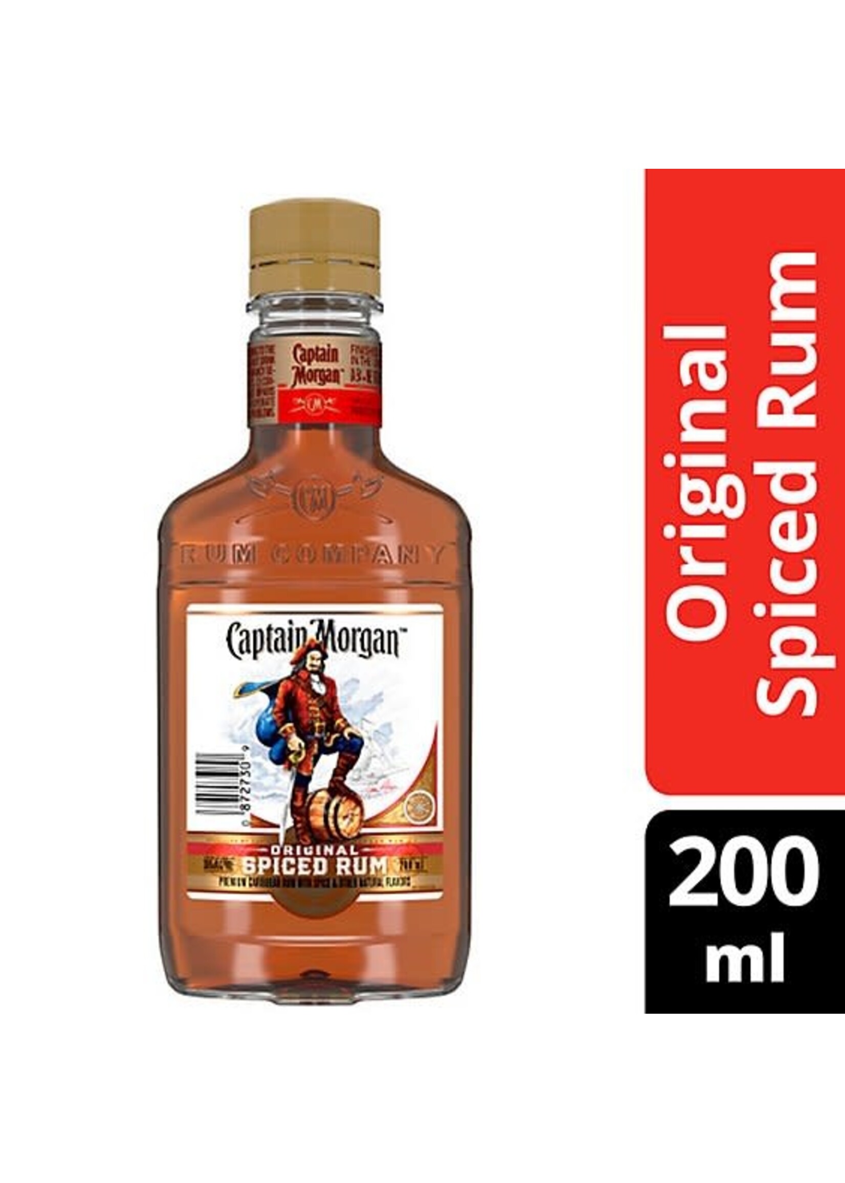 Captain Morgan Original Spiced Rum 70Proof Pet 200ml