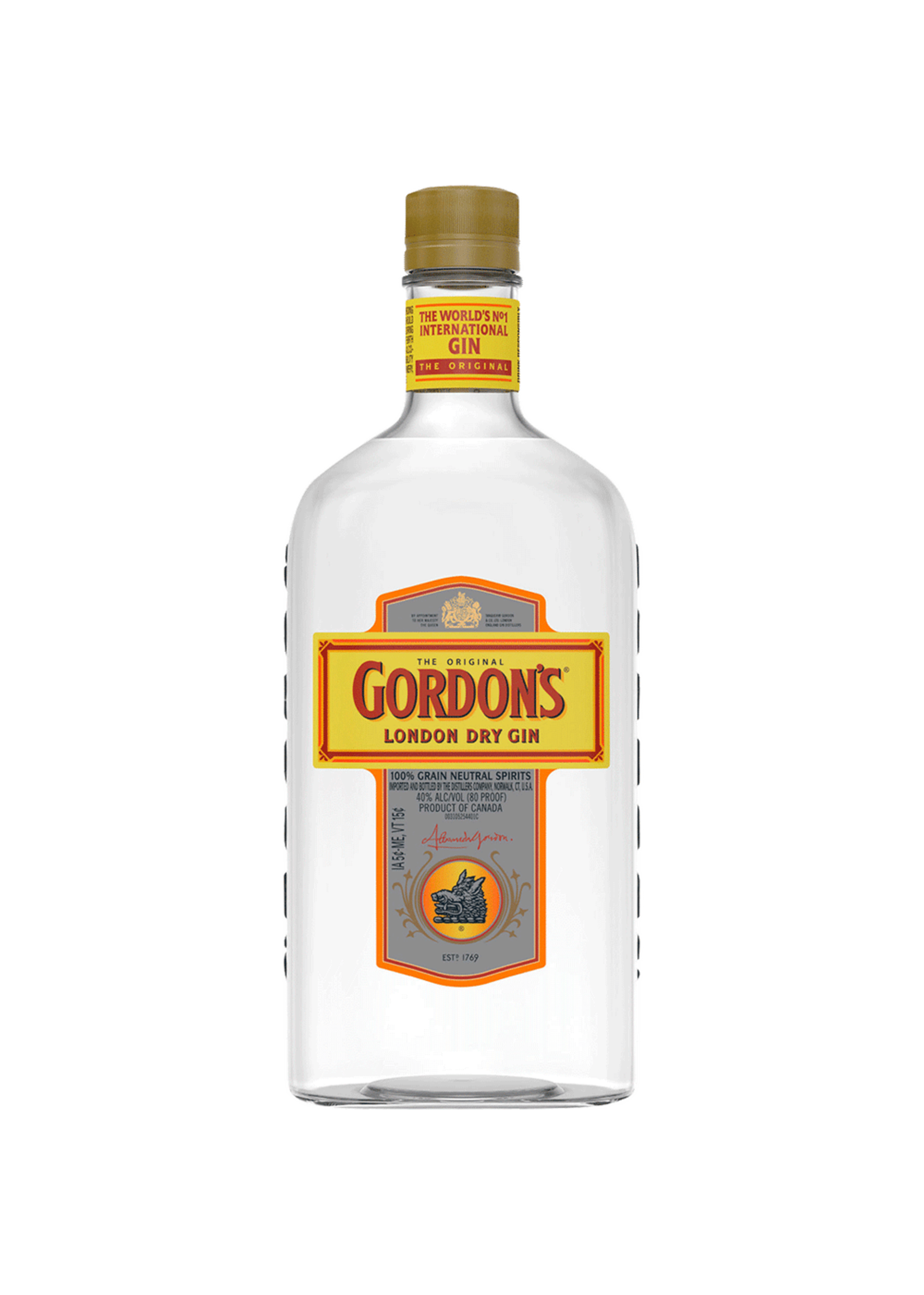 Gordon's London Dry Gin 80Proof Pet 750ml