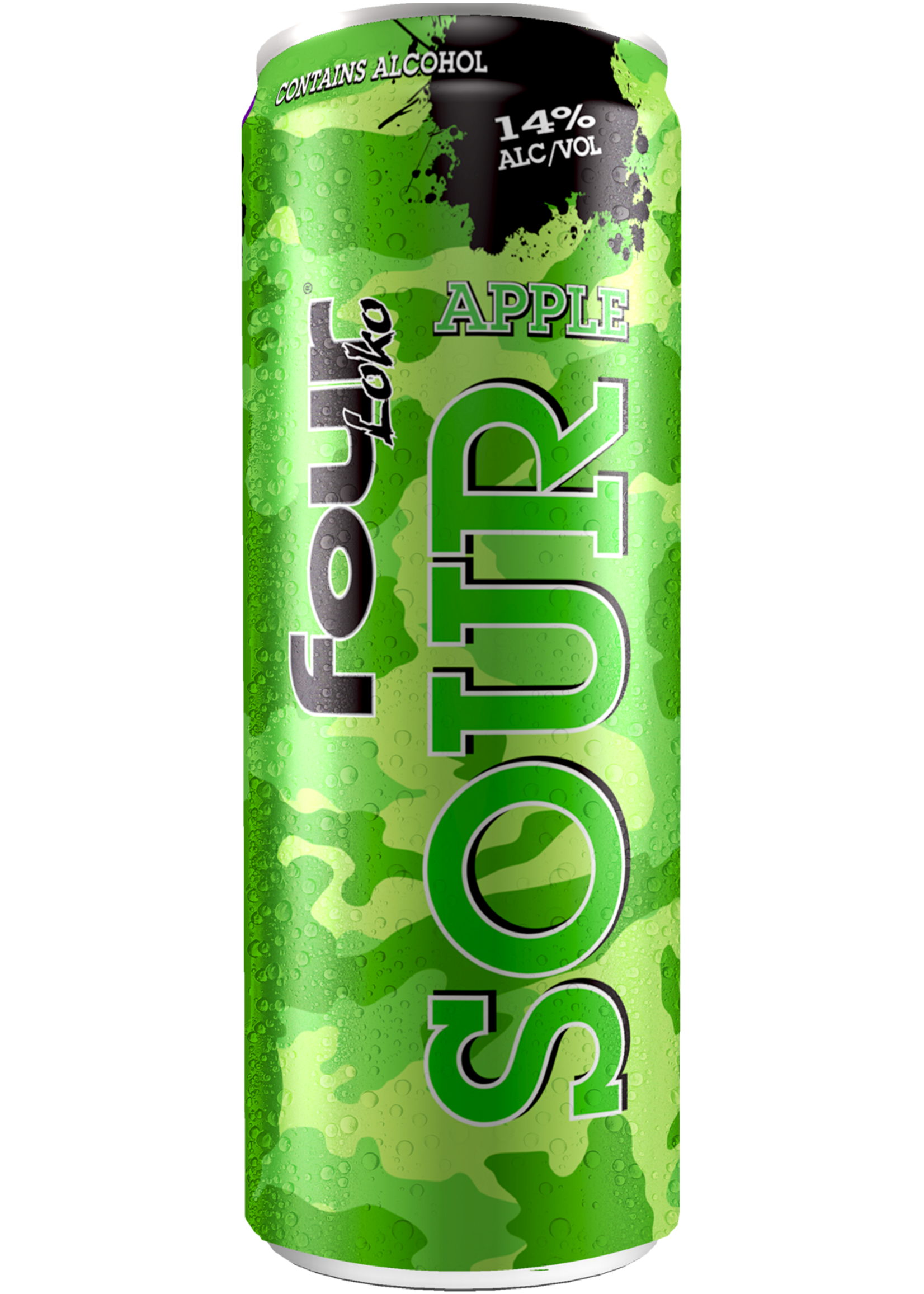 Four Loko Apple Flavored Cocktail 28Proof Single 24oz Can