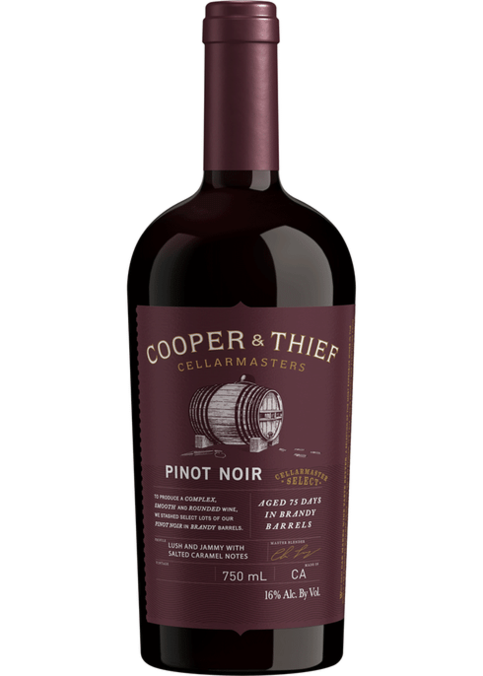 Cooper & Thief Brandy Barrel Aged Pinot Noir 750ml