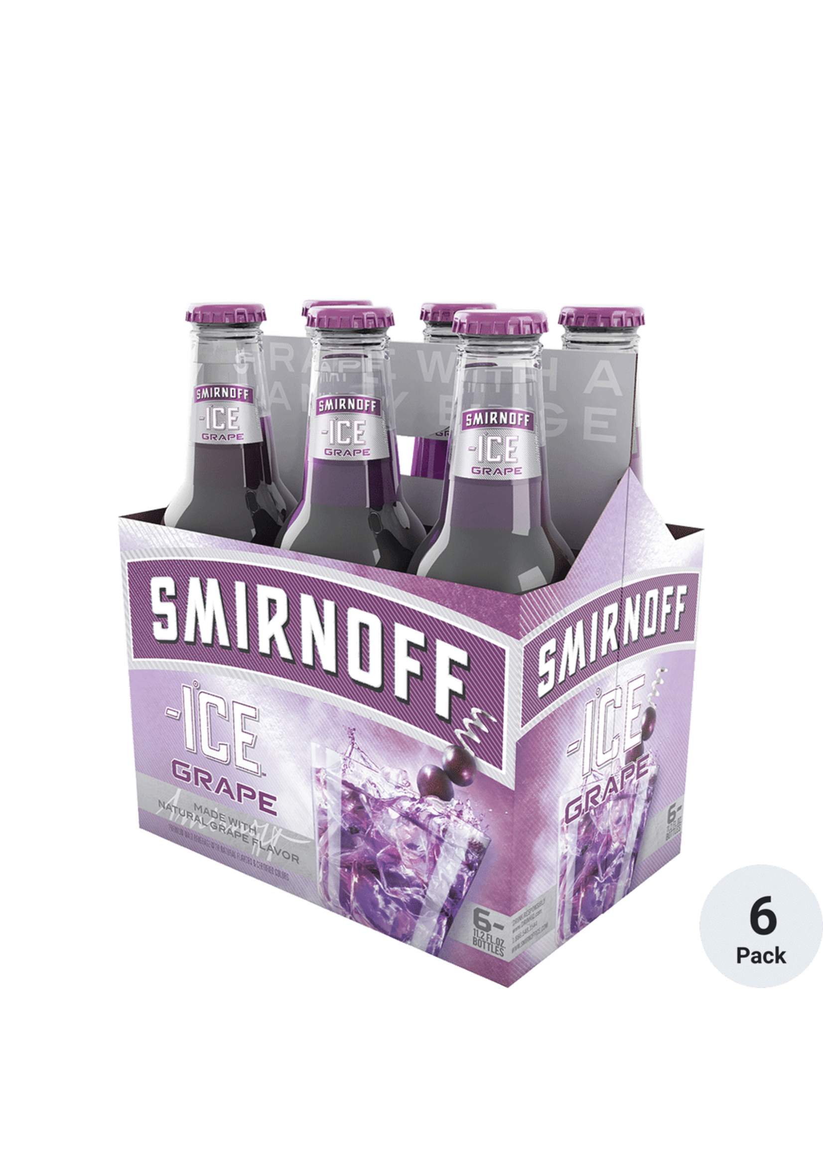 Smirnoff Ice Grape 6pk 11.2oz Bottles