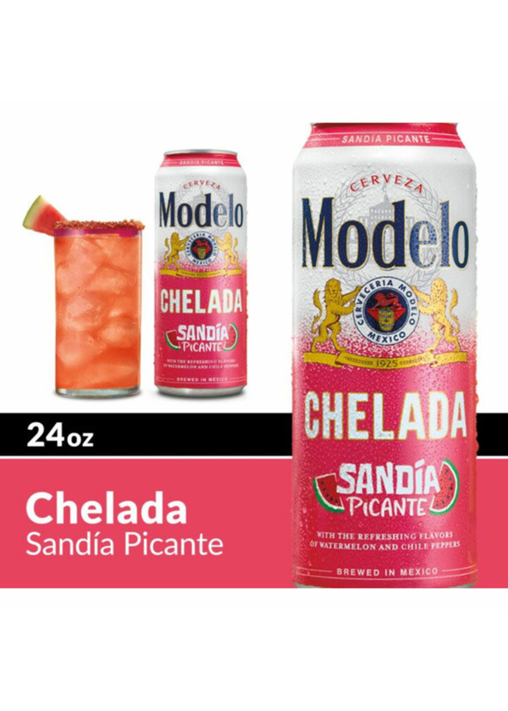 Modelo Chelada Spicy Sandia Picante 24oz Single Can