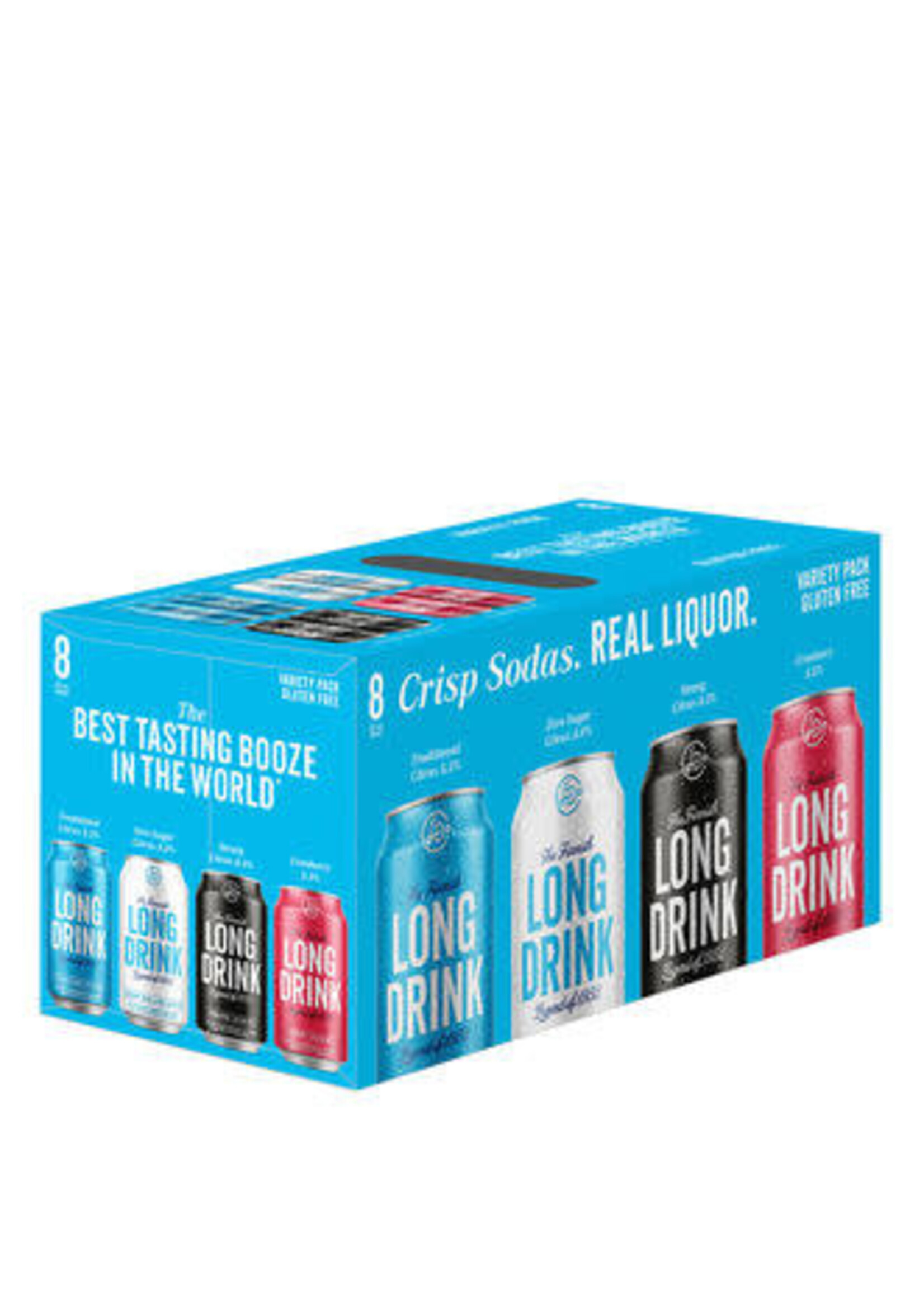 The Finnish Long Drink Variety Pack 2 Each Cranberry 11Proof, Strong 17Proof, Zero 10Proof & Traditional 11Proof  8pk 12oz Cans